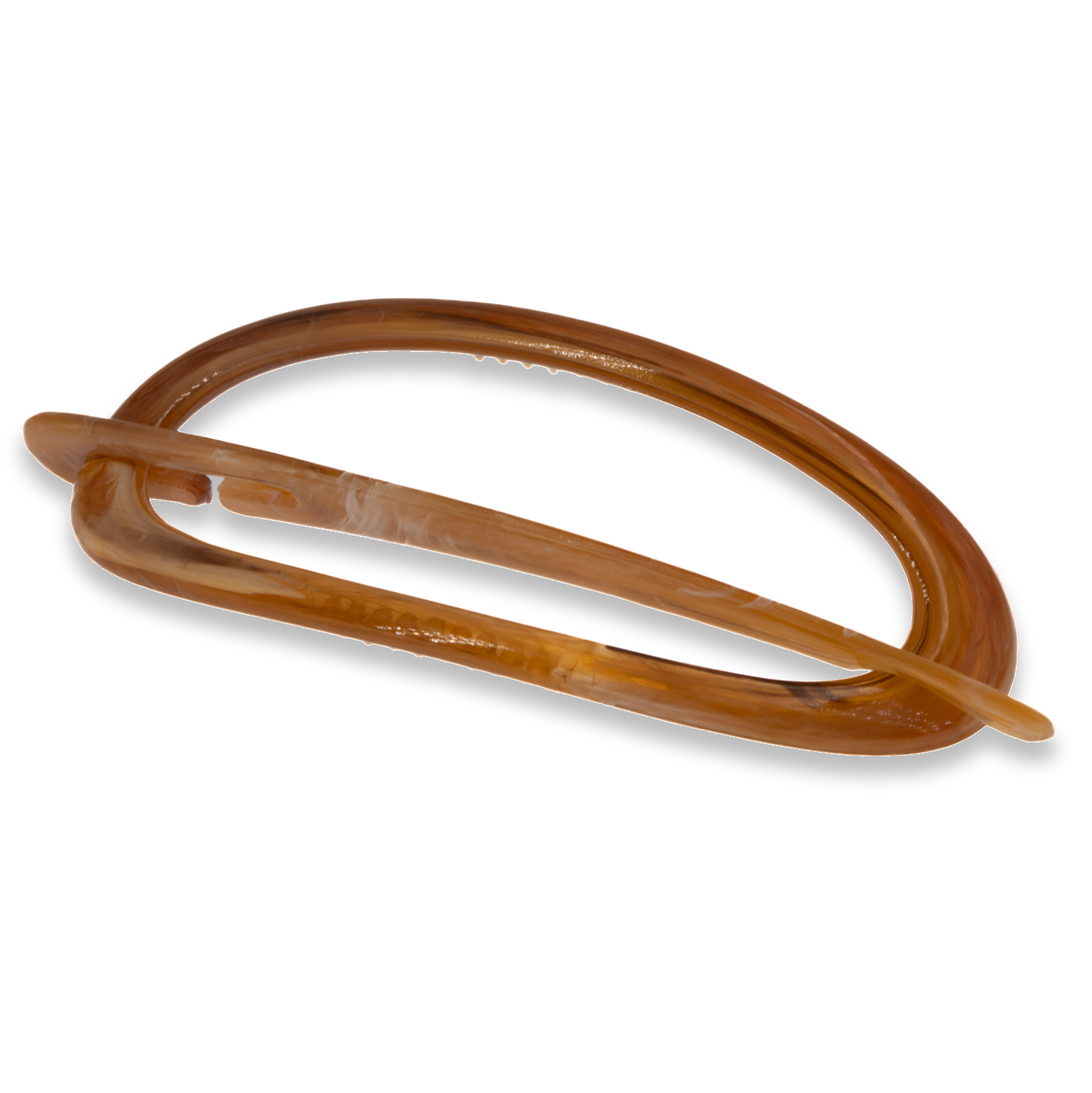 Dragonfly clip in horn Marbled, Large