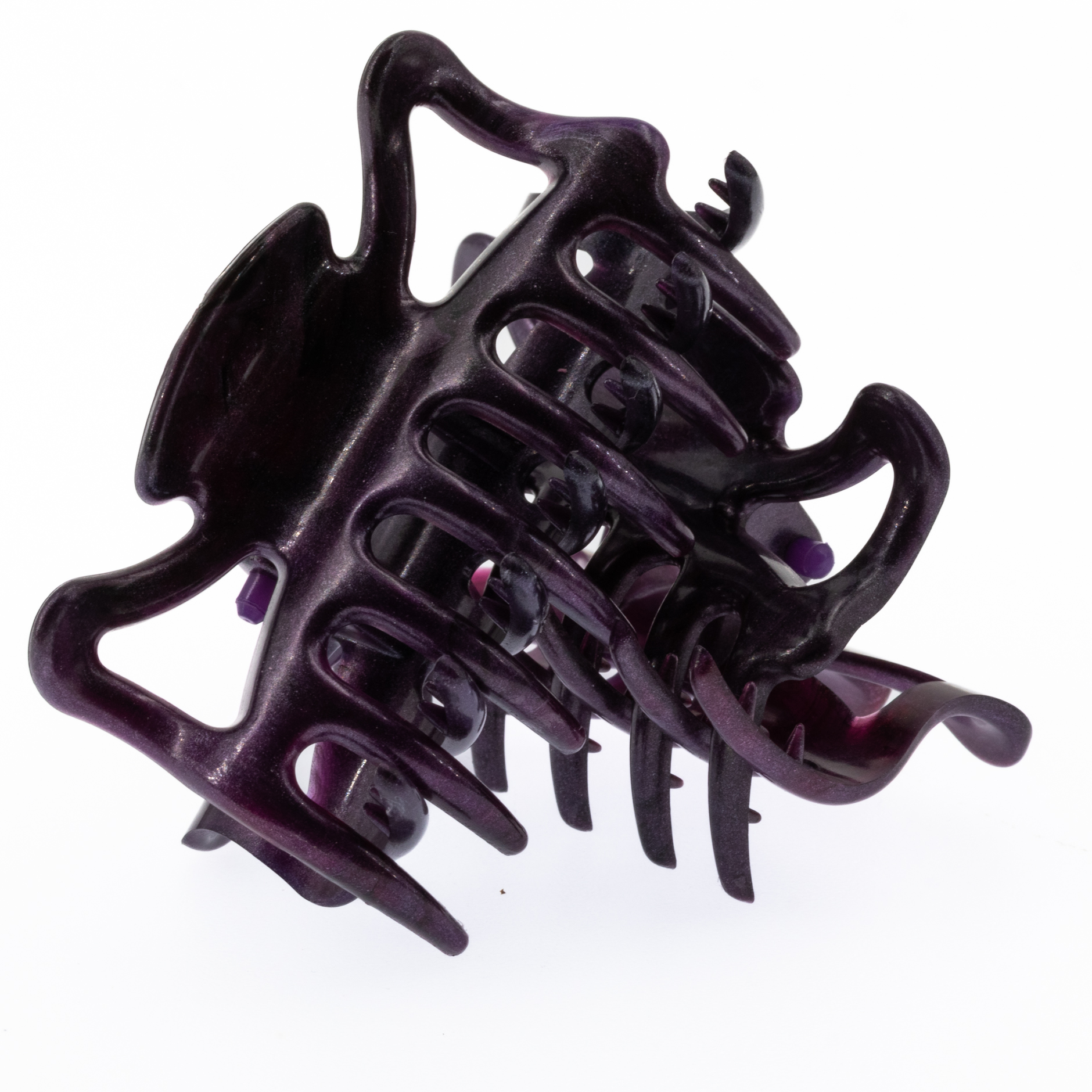 Haarklammer in purpur violett , medium