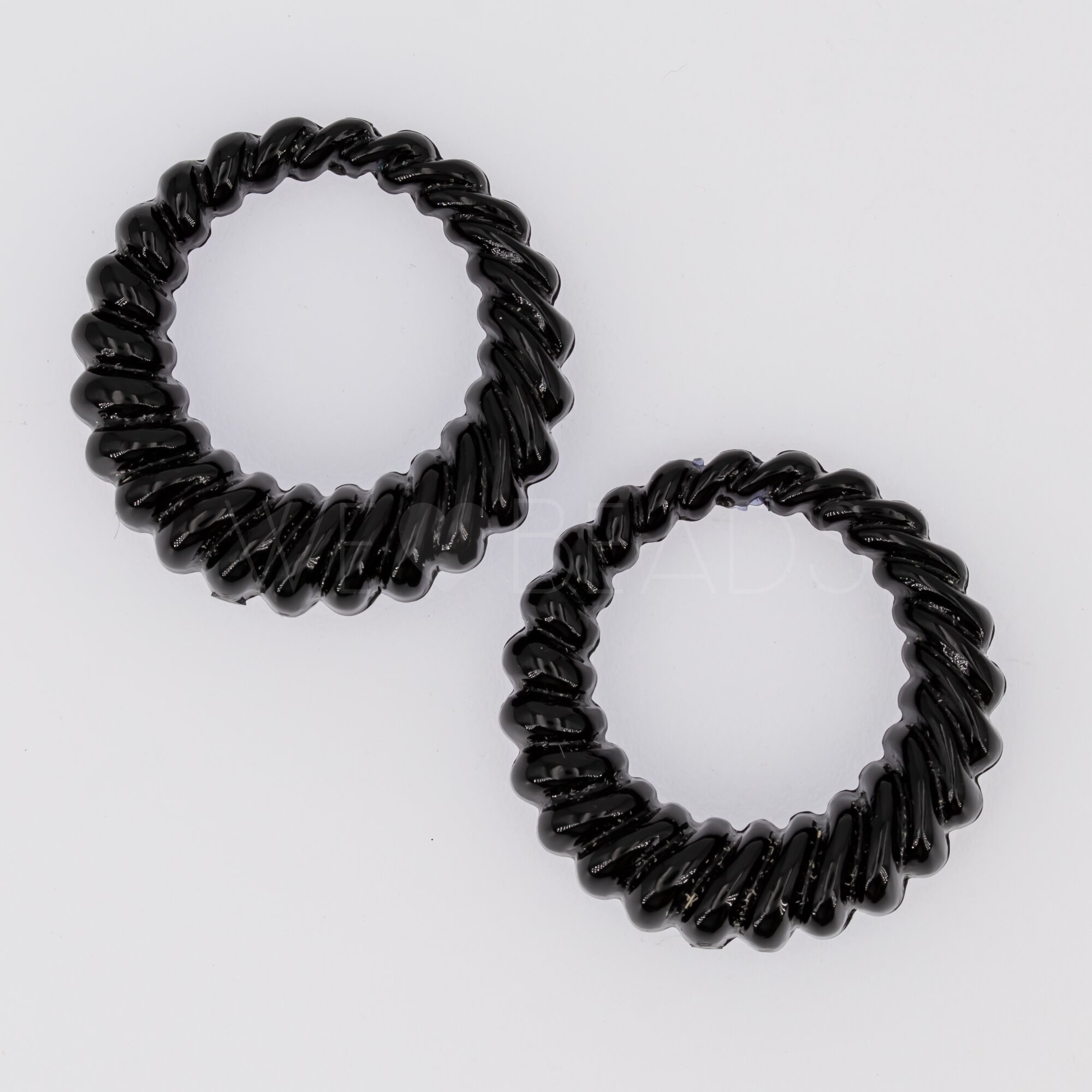 30mm Rund Anhänger in schwarz