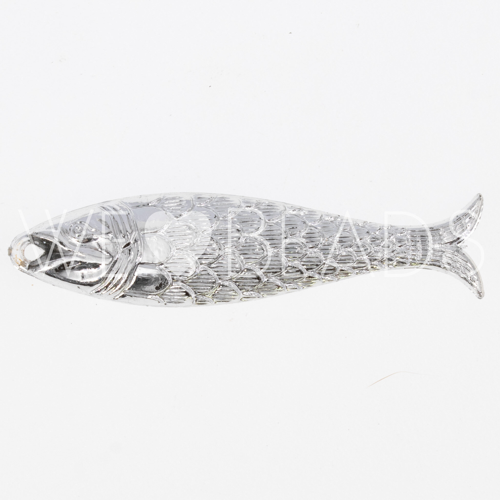 48x11 Fisch Anhänger in silber metallic