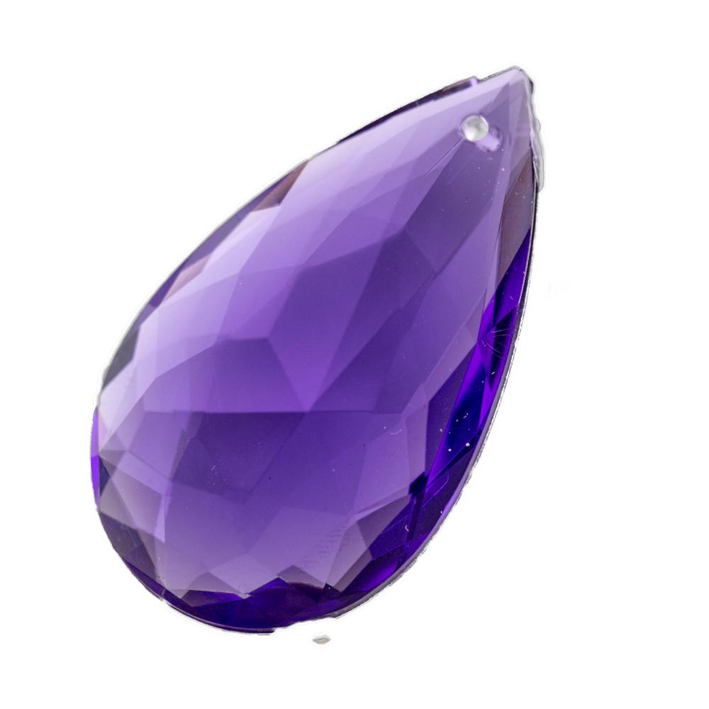 29x18 Tropfen Anhänger - indigo Transparent