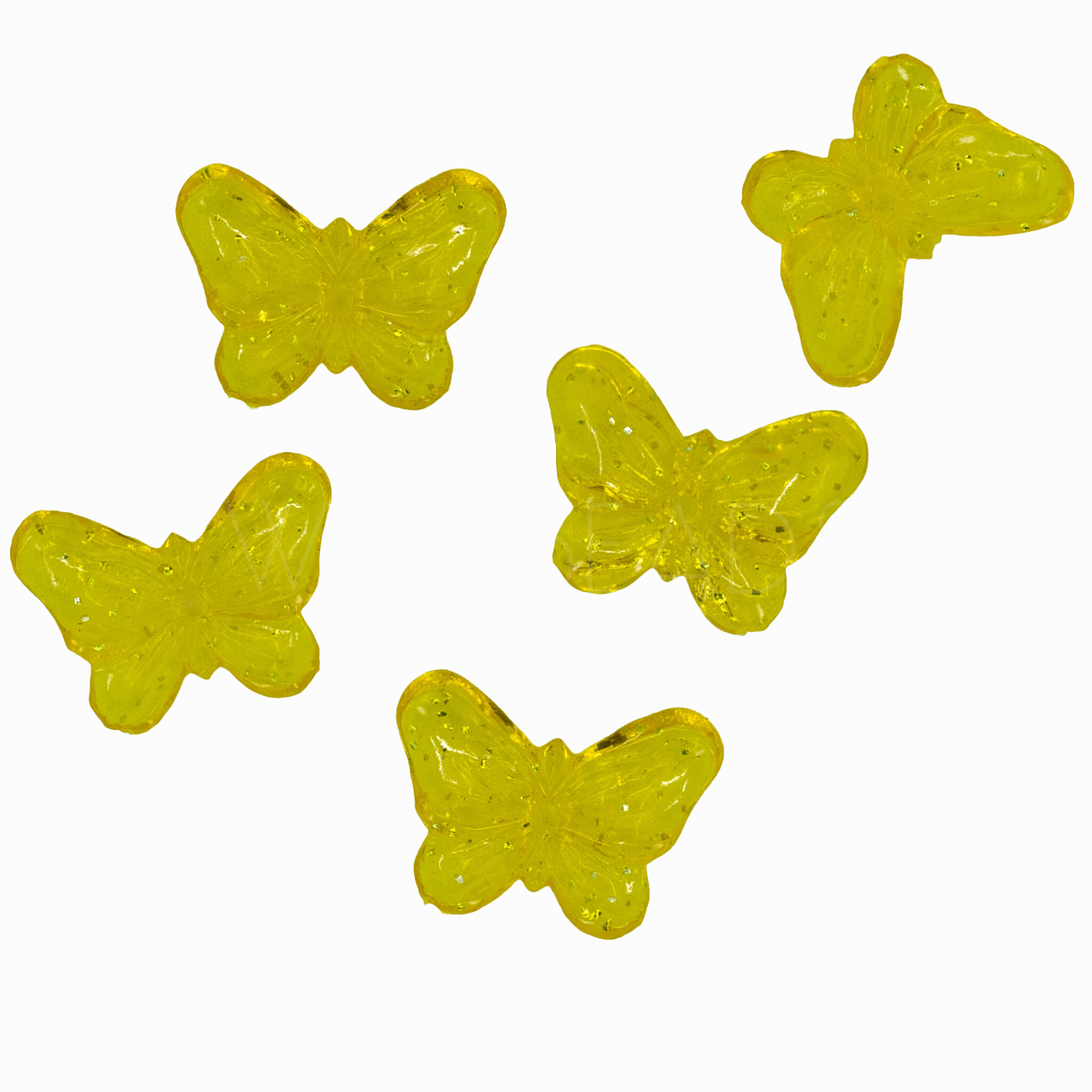 Schmetterling Perle in gelb