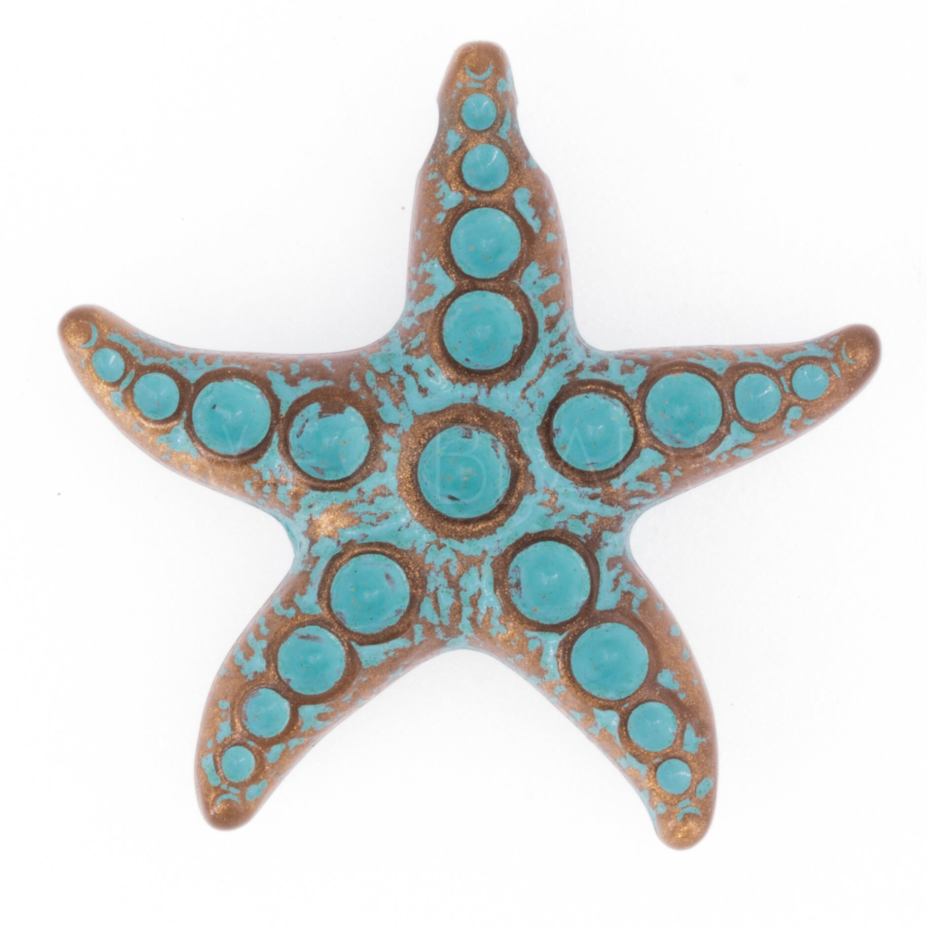 36x15 Starfish Beads in goldbase