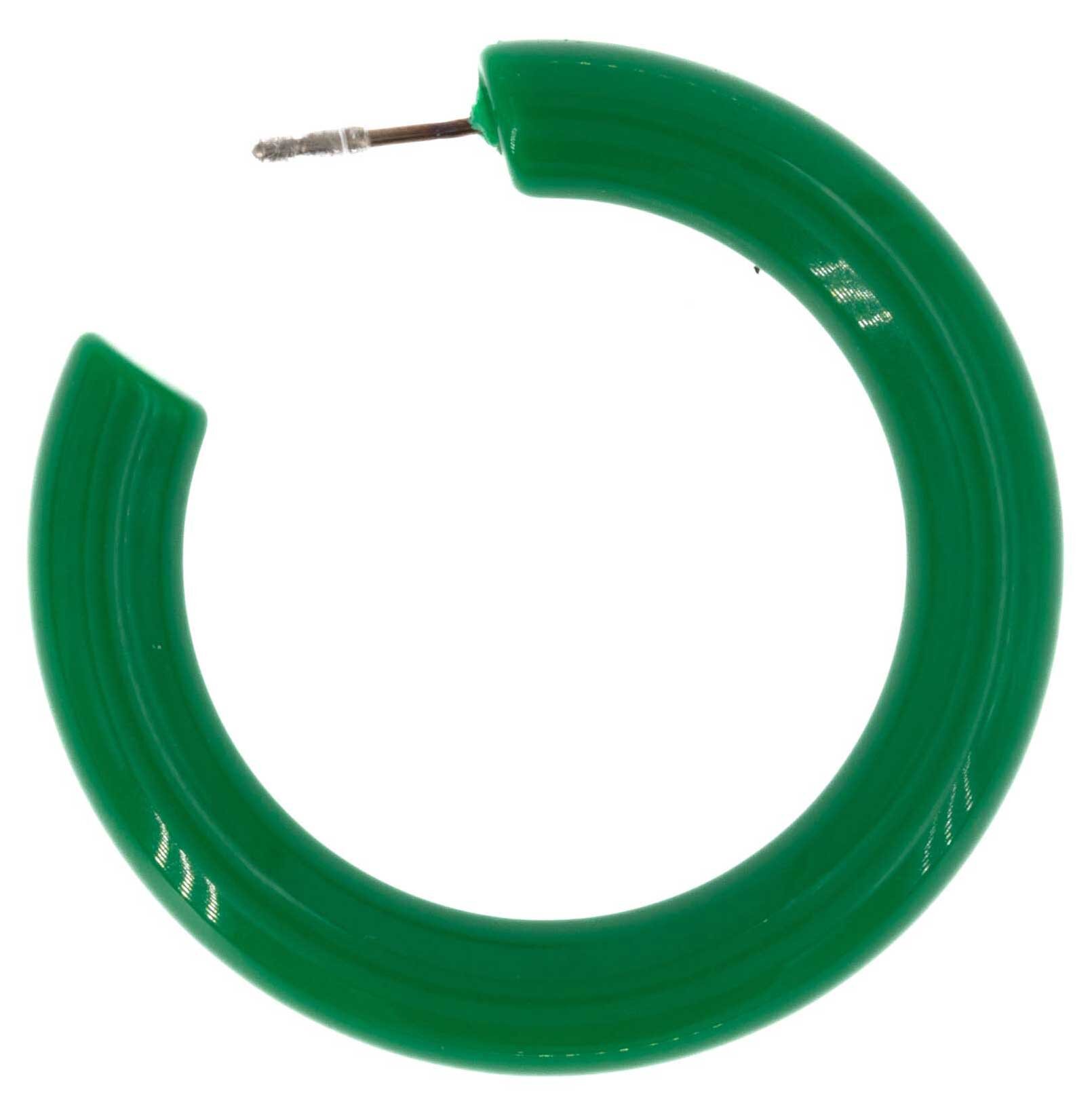 42mm Creole Ring in golfrasen grün (1Paar)