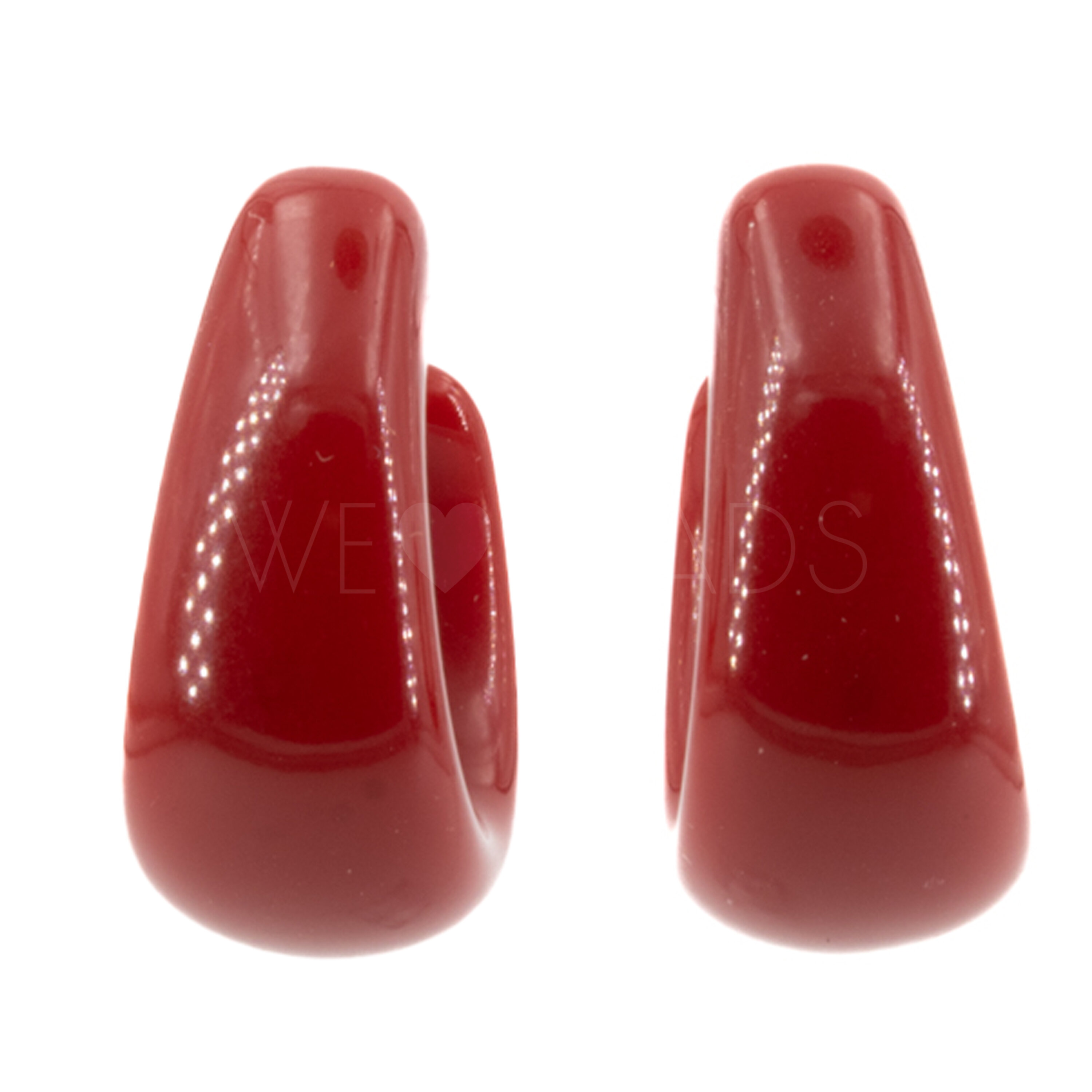 27x21 Elypse Creole in blutrot 