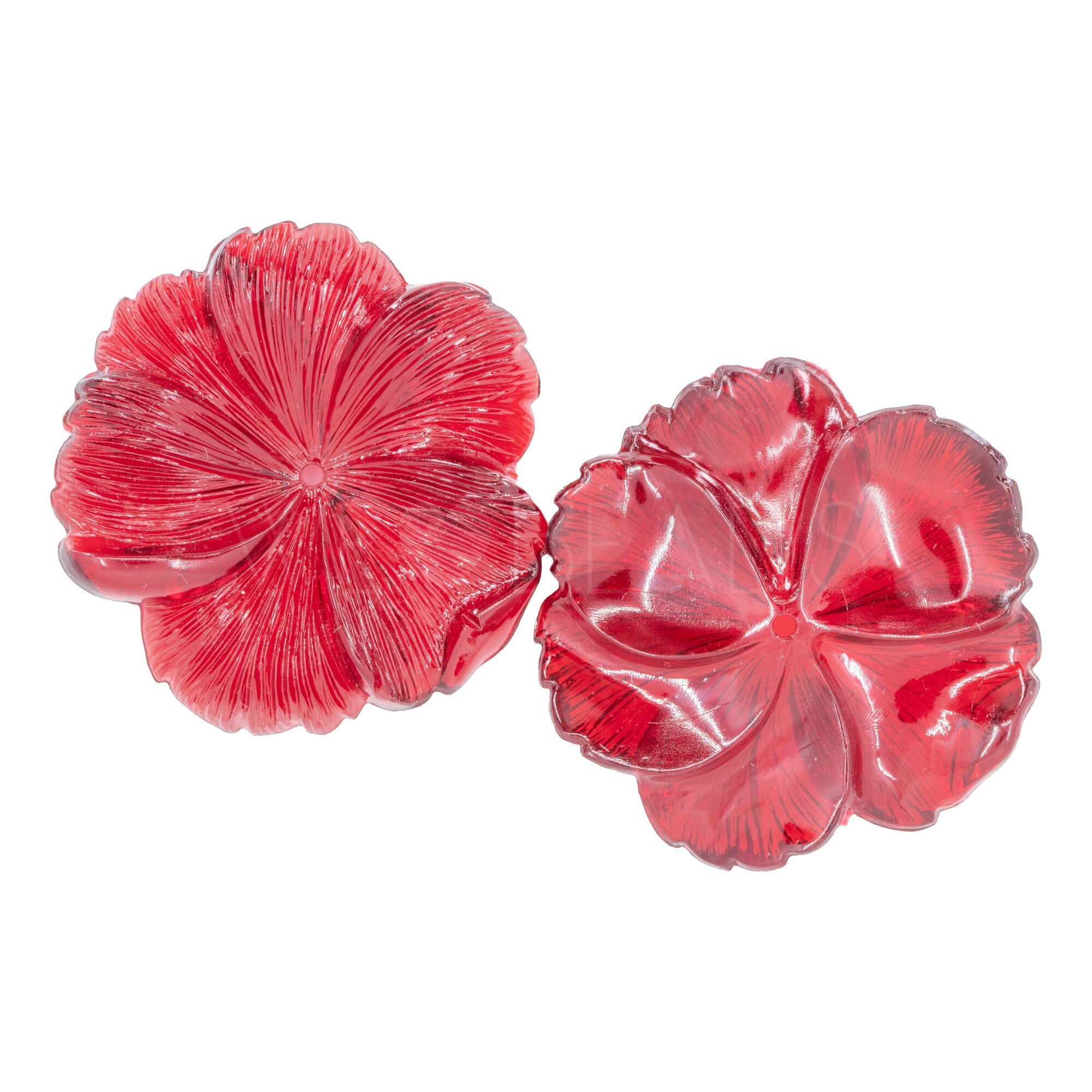 45mm Flower Beads in red