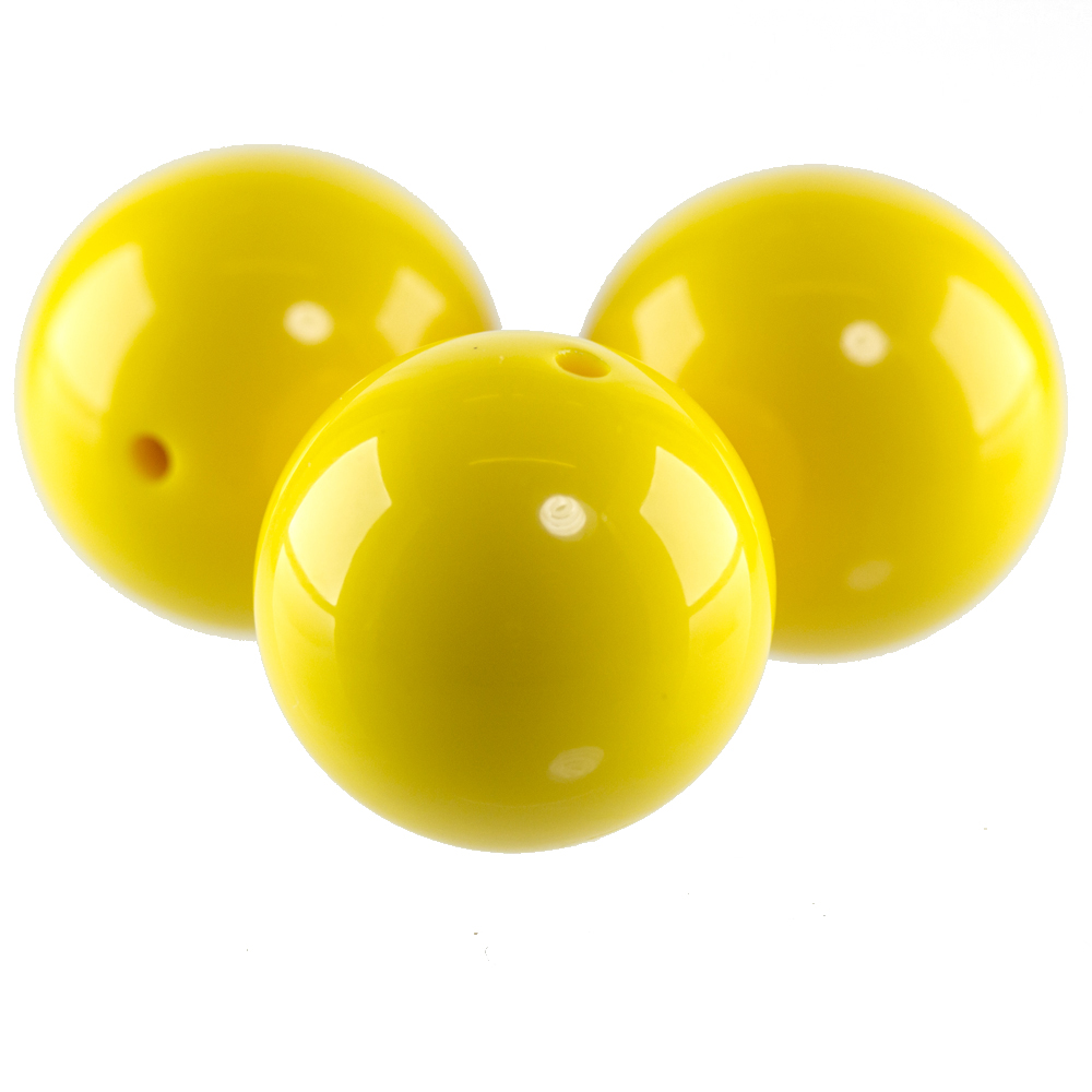 14mm Rundperle in  sonnengelb Satt