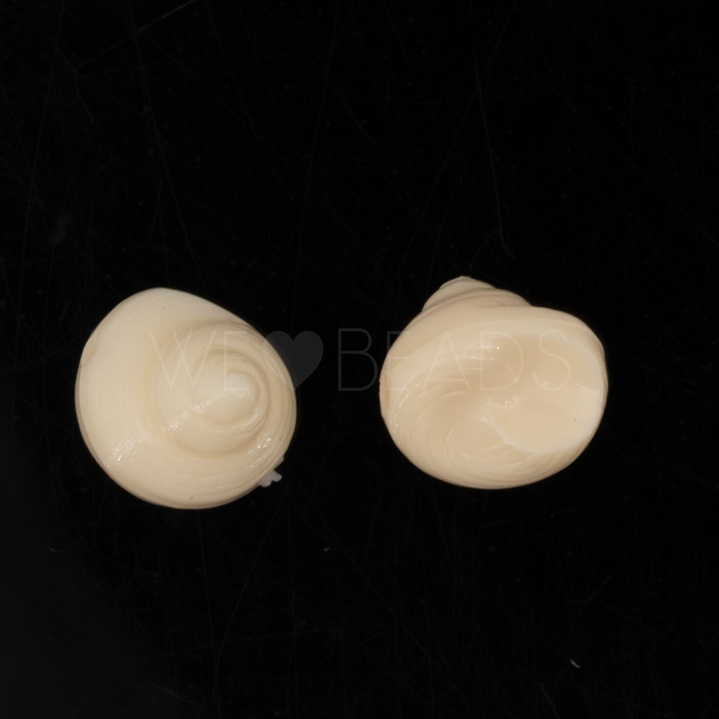 9mm Muschel Perle in elfenbein