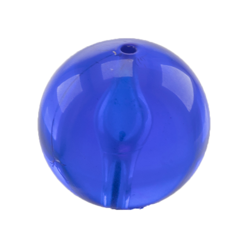 10mm Rundperle in  blau Transparent