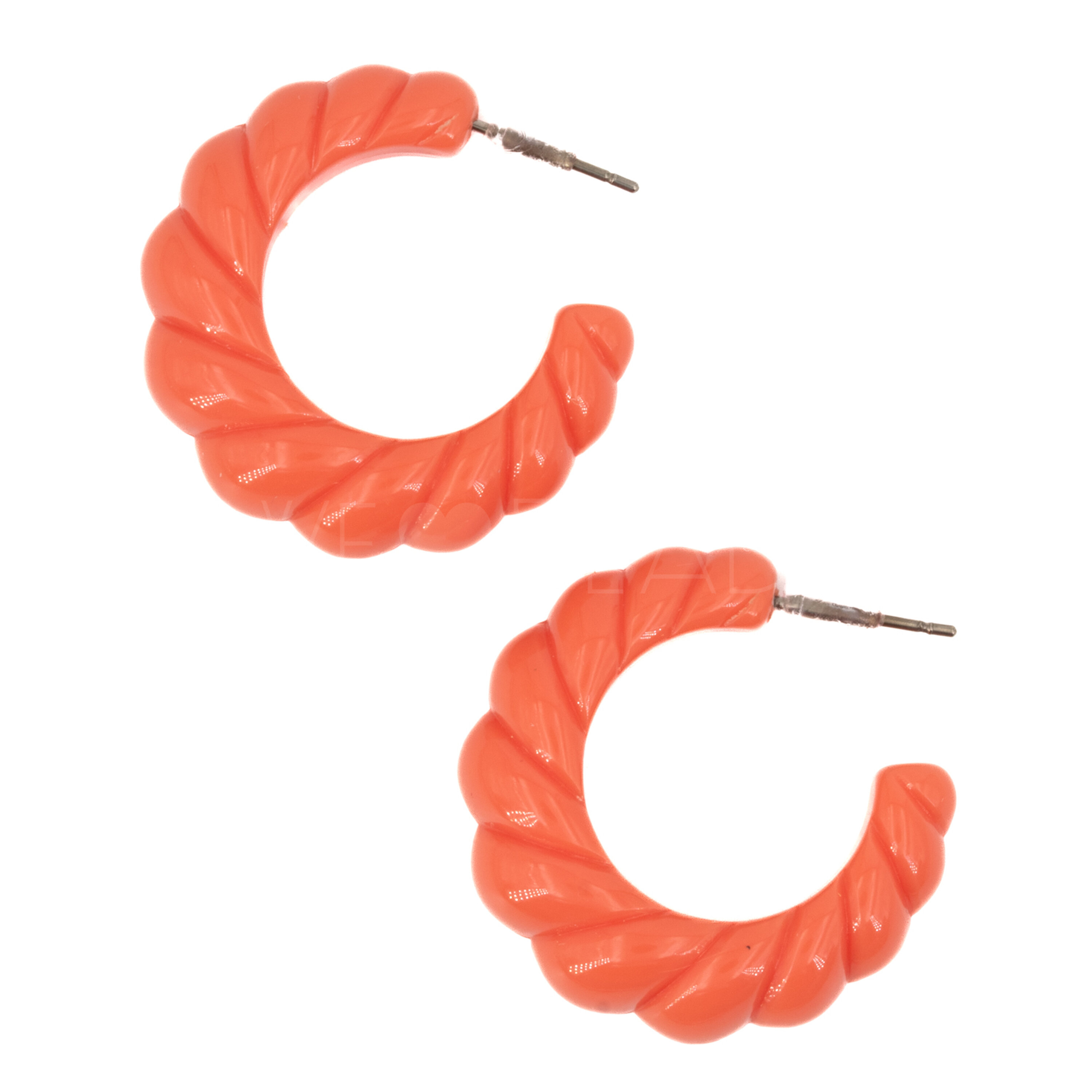 30mm Rund Creole in korall