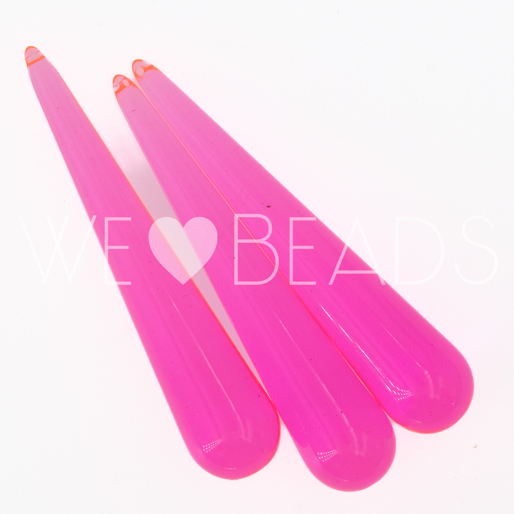 60x12 Perle Tropfen in neon pink 