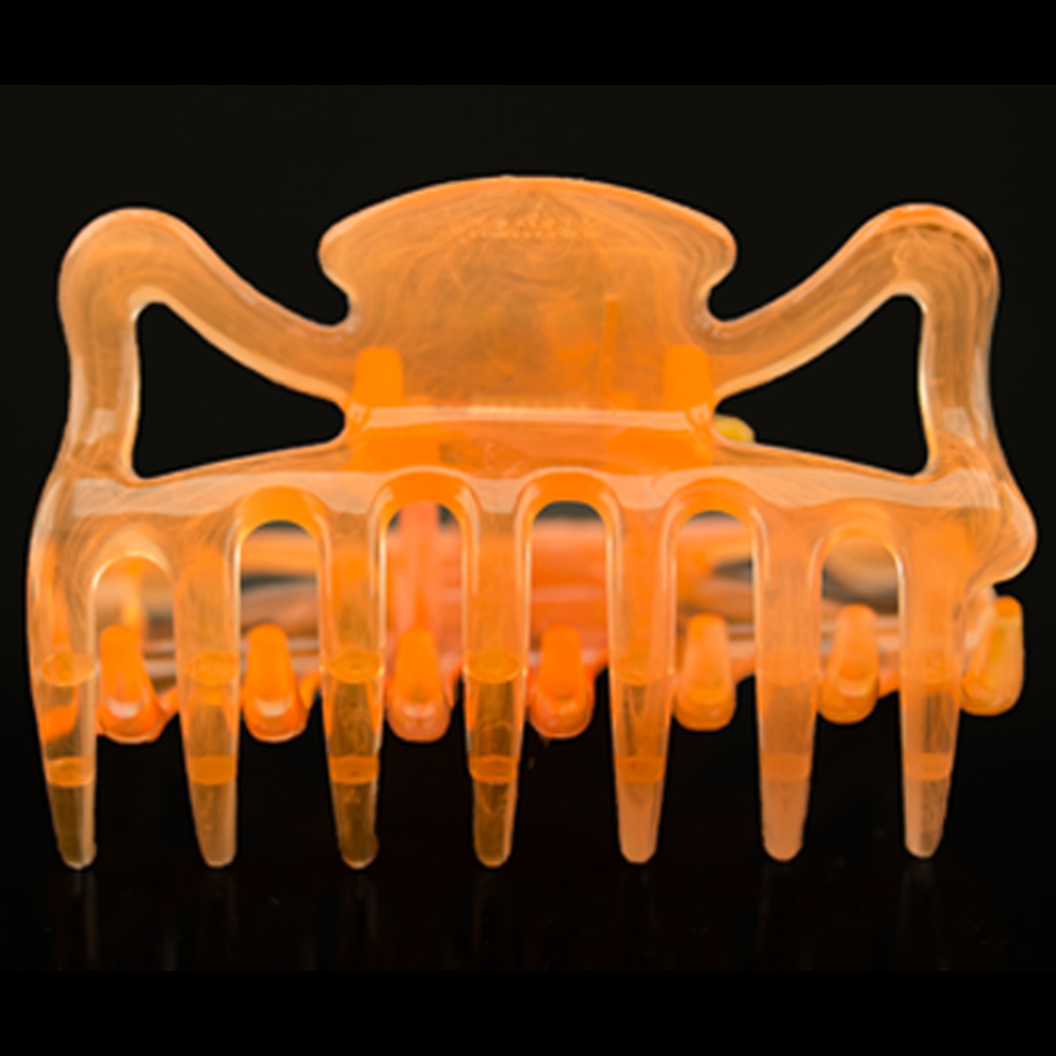 Haarklammer in Neon Lachs , medium