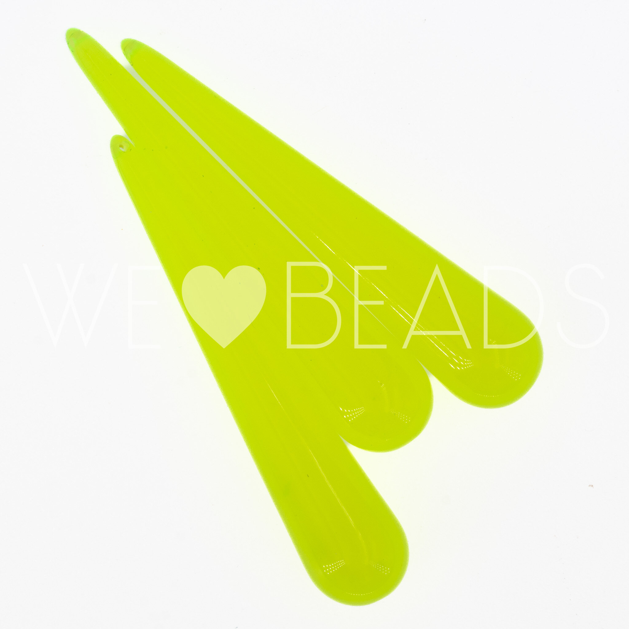 60x12 Perle Tropfen in neon gelb