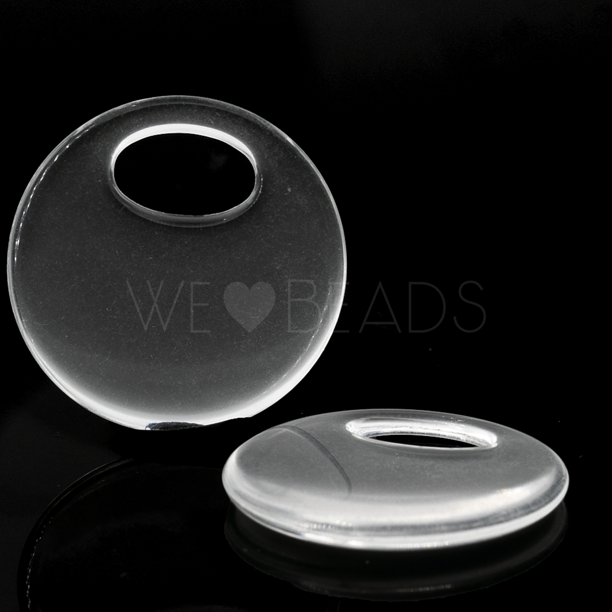 28mm Round Ring in crystal