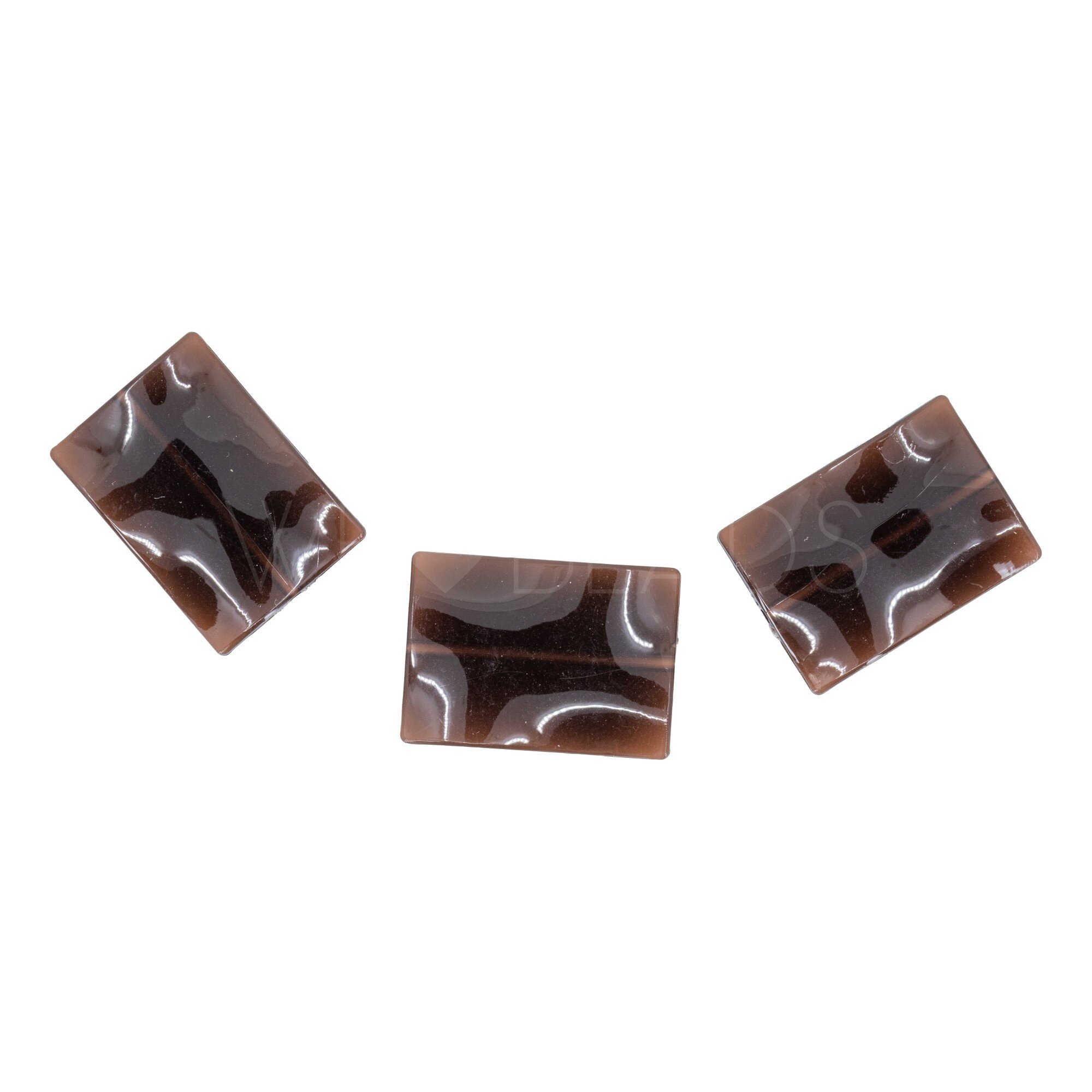 23x16 rectangular Beads in mahagony brown