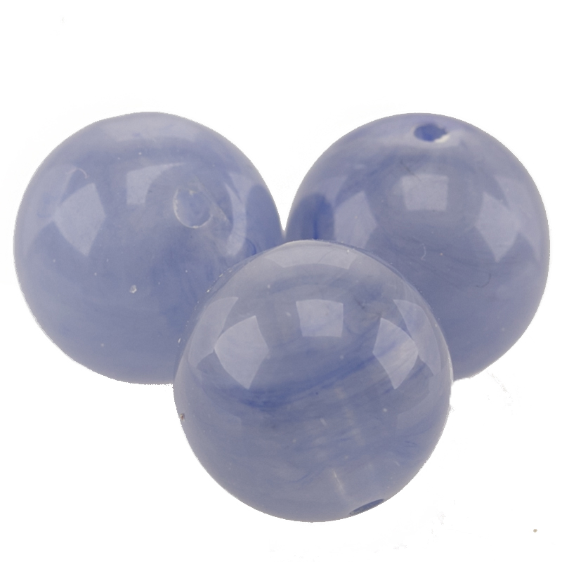 10mm Roundbead in copper blue Marbled