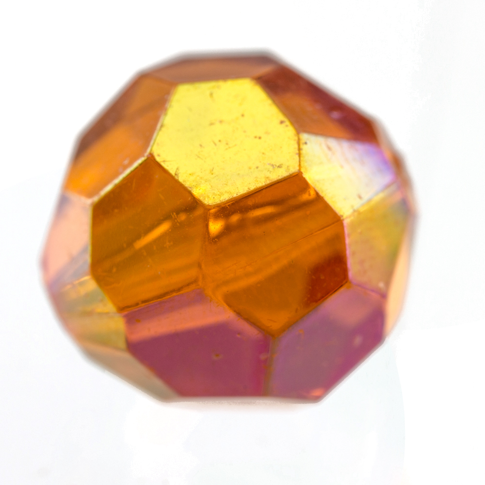 14mm  facettierte Rundperle in   
