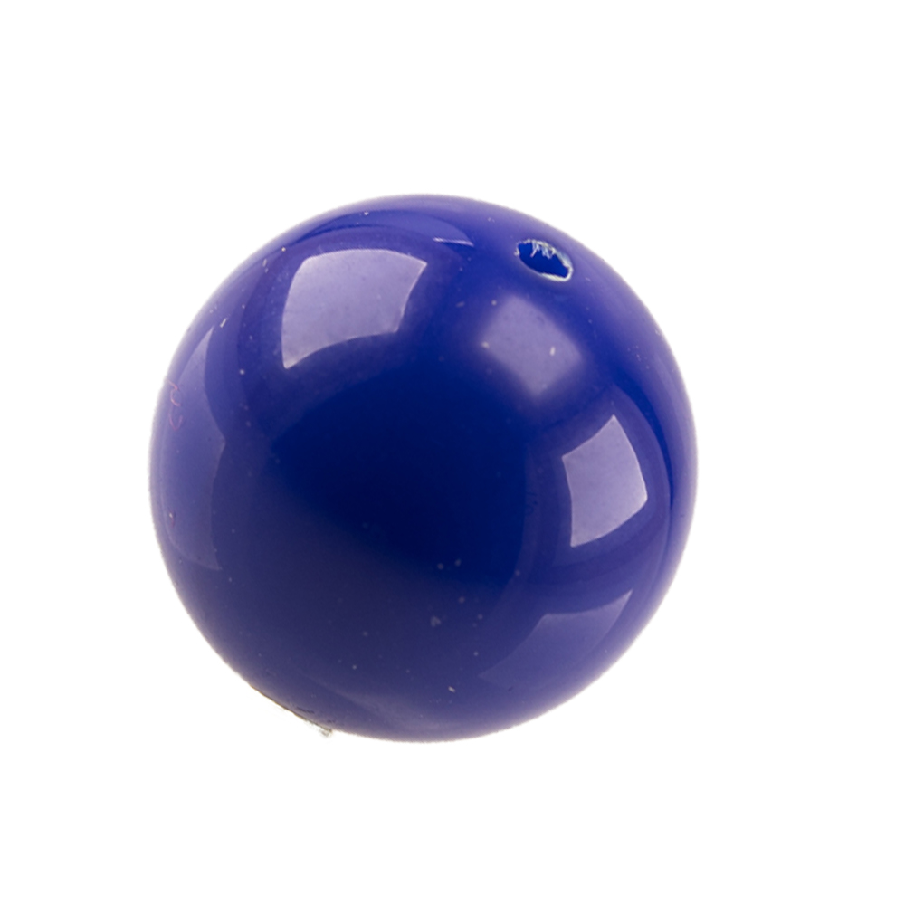14mm Rundperle in  indigo blau Satt