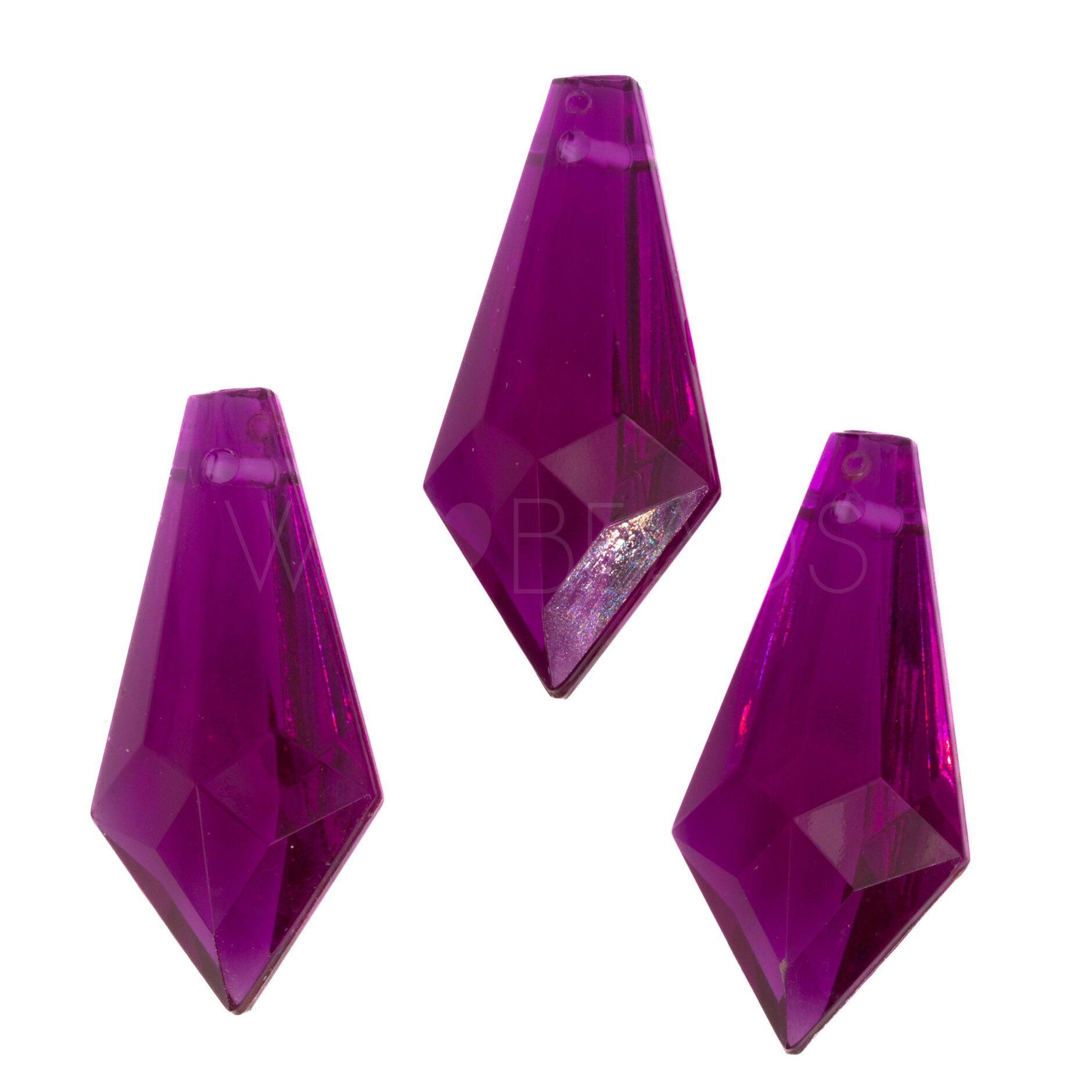 38x18 drop Charm in purple