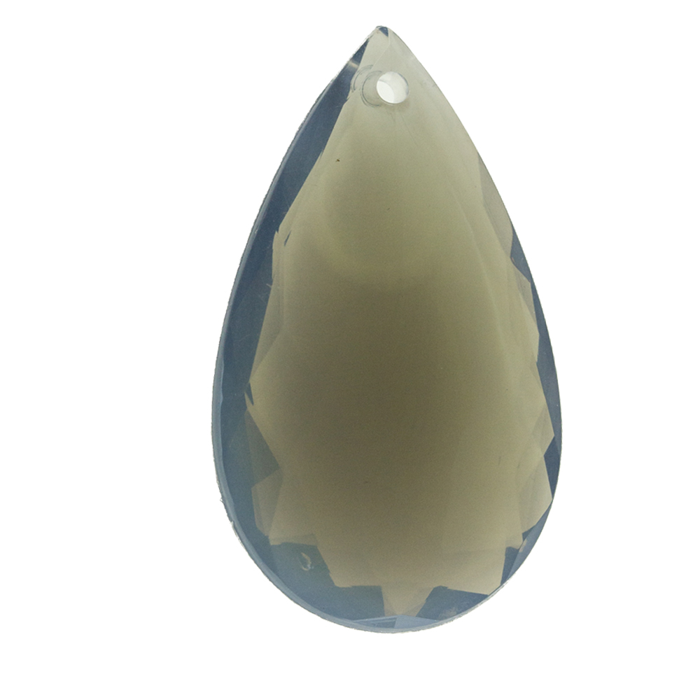 29x18 Tropfen Anhänger - grau Opal