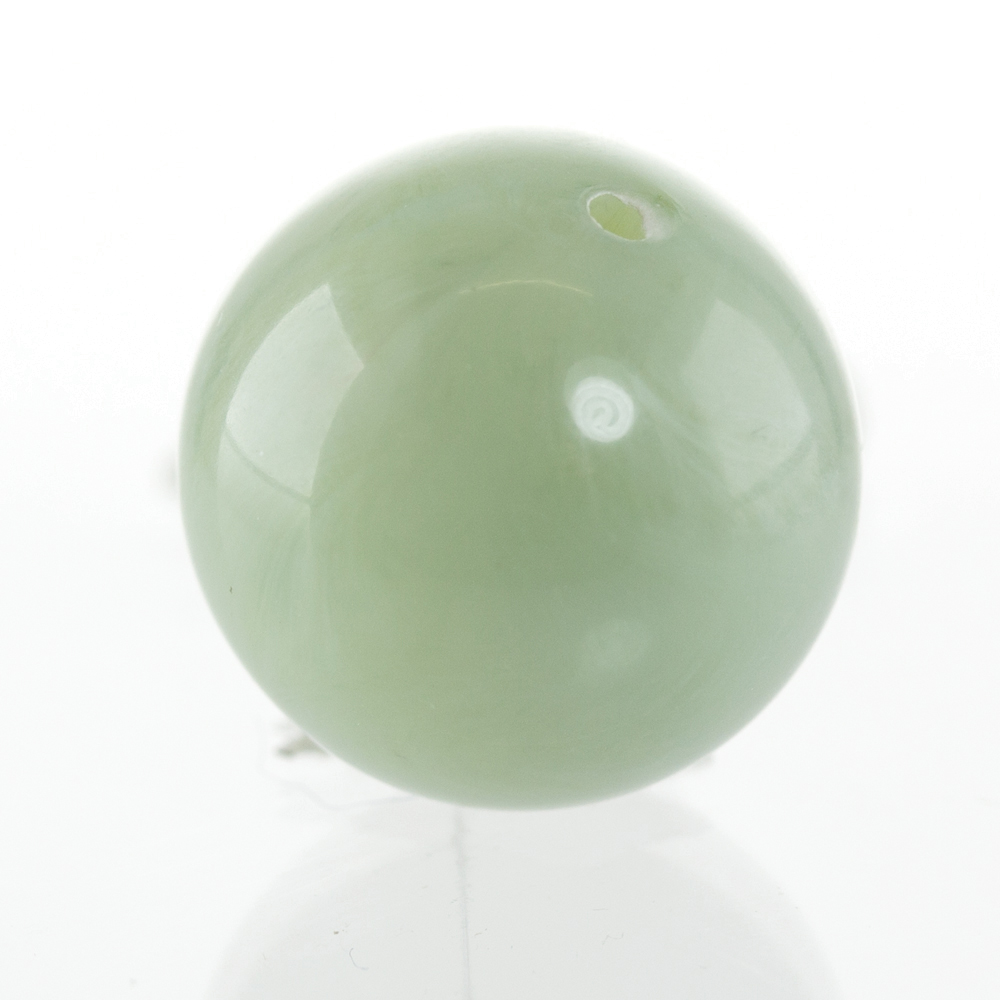 25mm Rundperle in  jade  Marmor