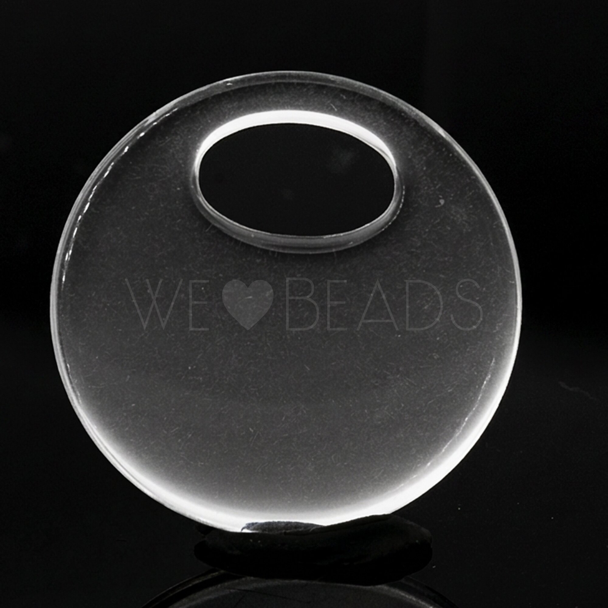28mm Round Ring in crystal