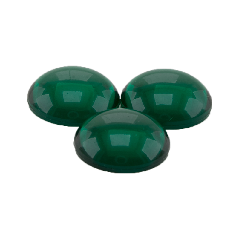 15mm Cabochon Rund in grün