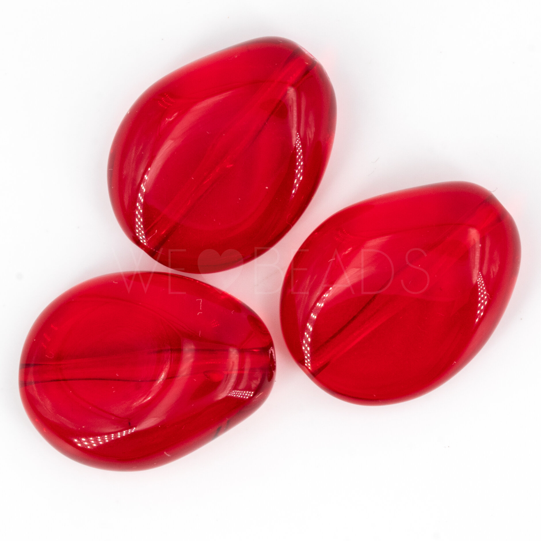 26x20 Perle Barock in rot