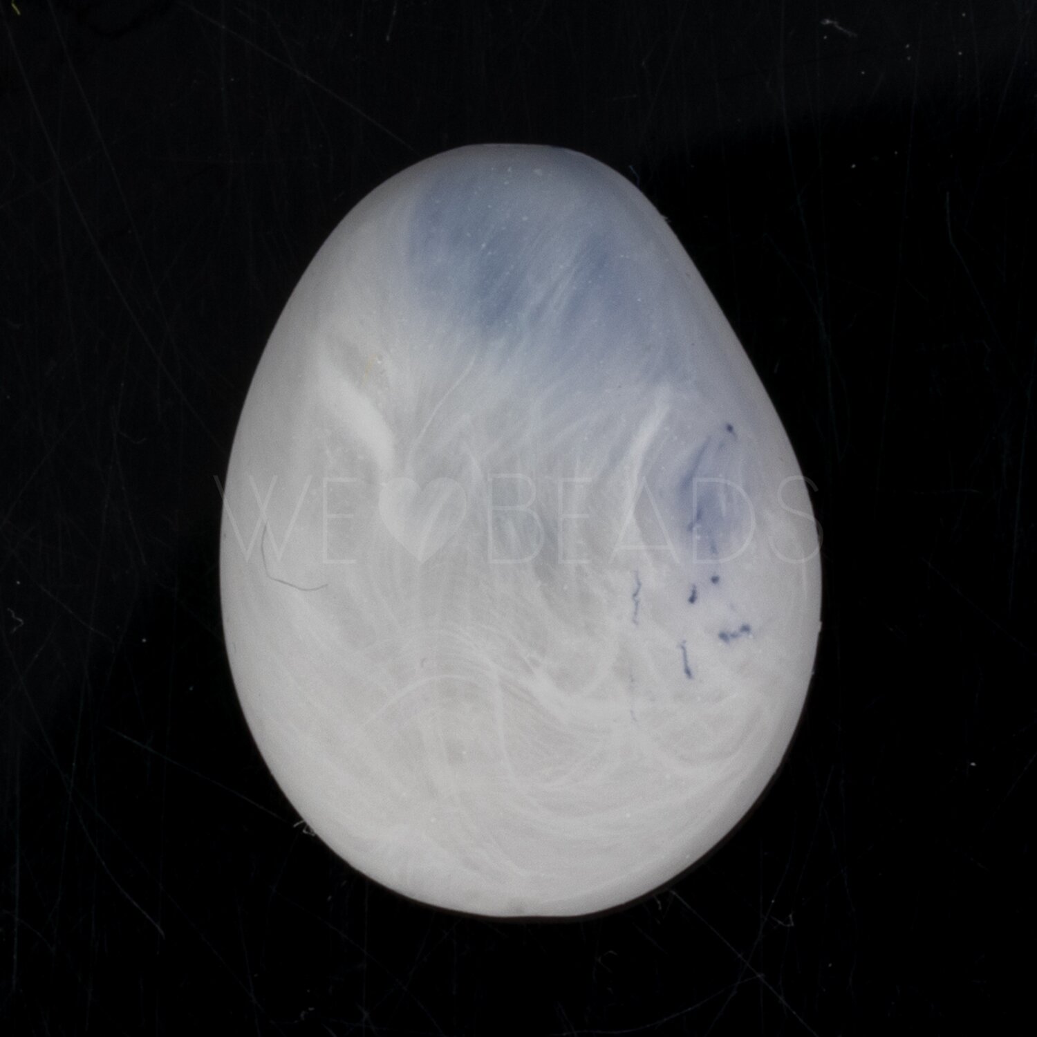 22x17 Perle Barock in marmorgrau