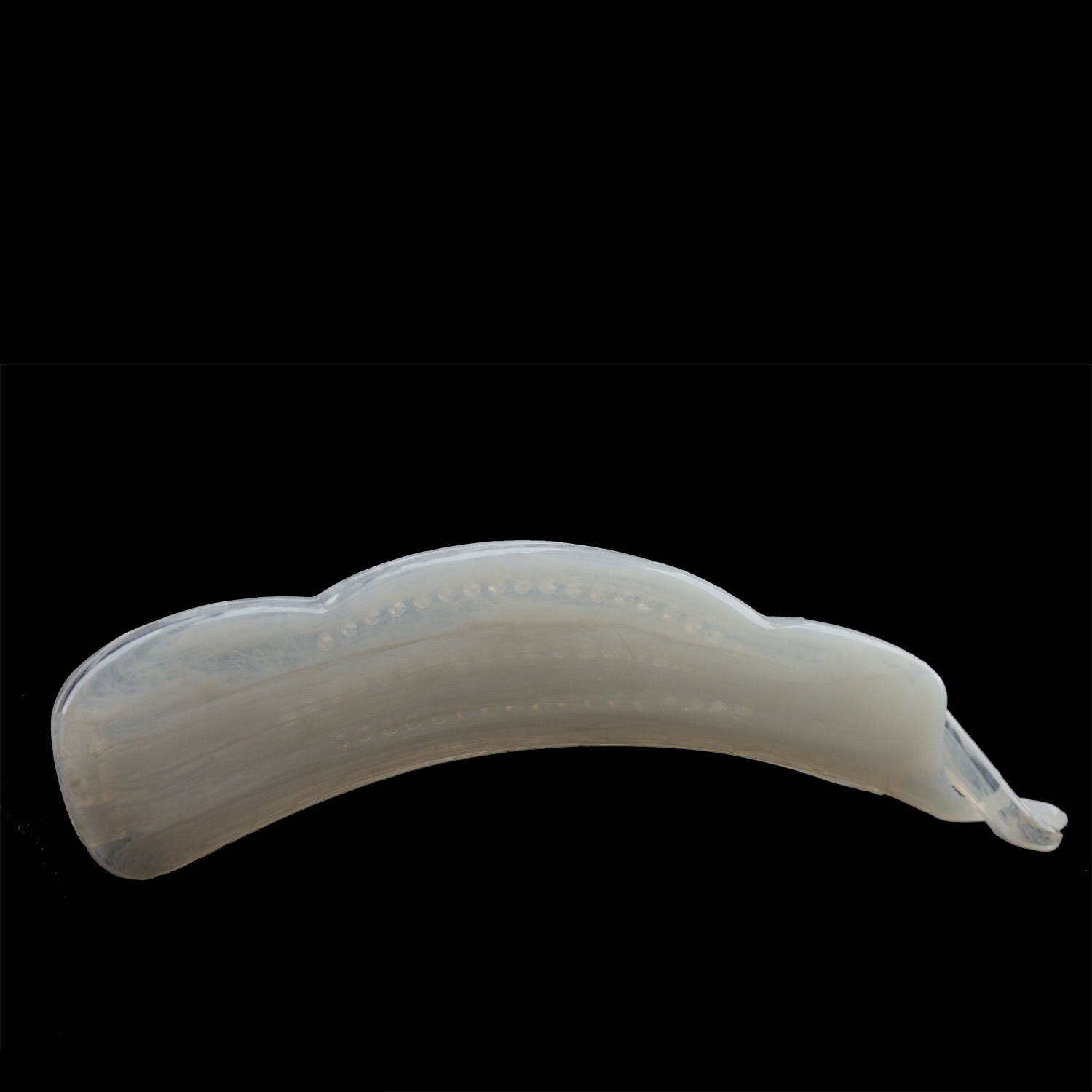 13cm Bananenspange in weiss , Large