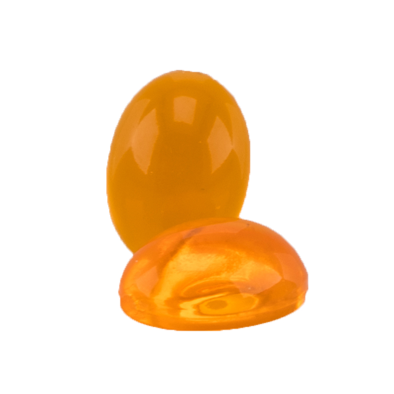 14x10 Oval Cabochon  - orange Translucent,