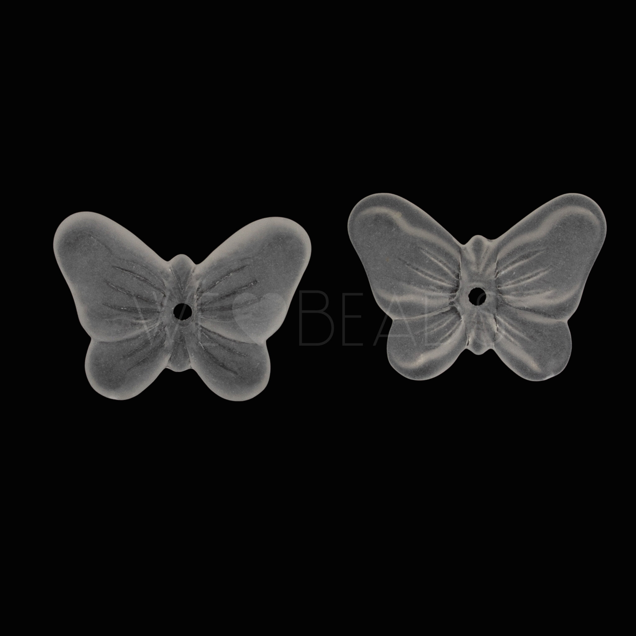 Schmetterling Perle in Kristall matt