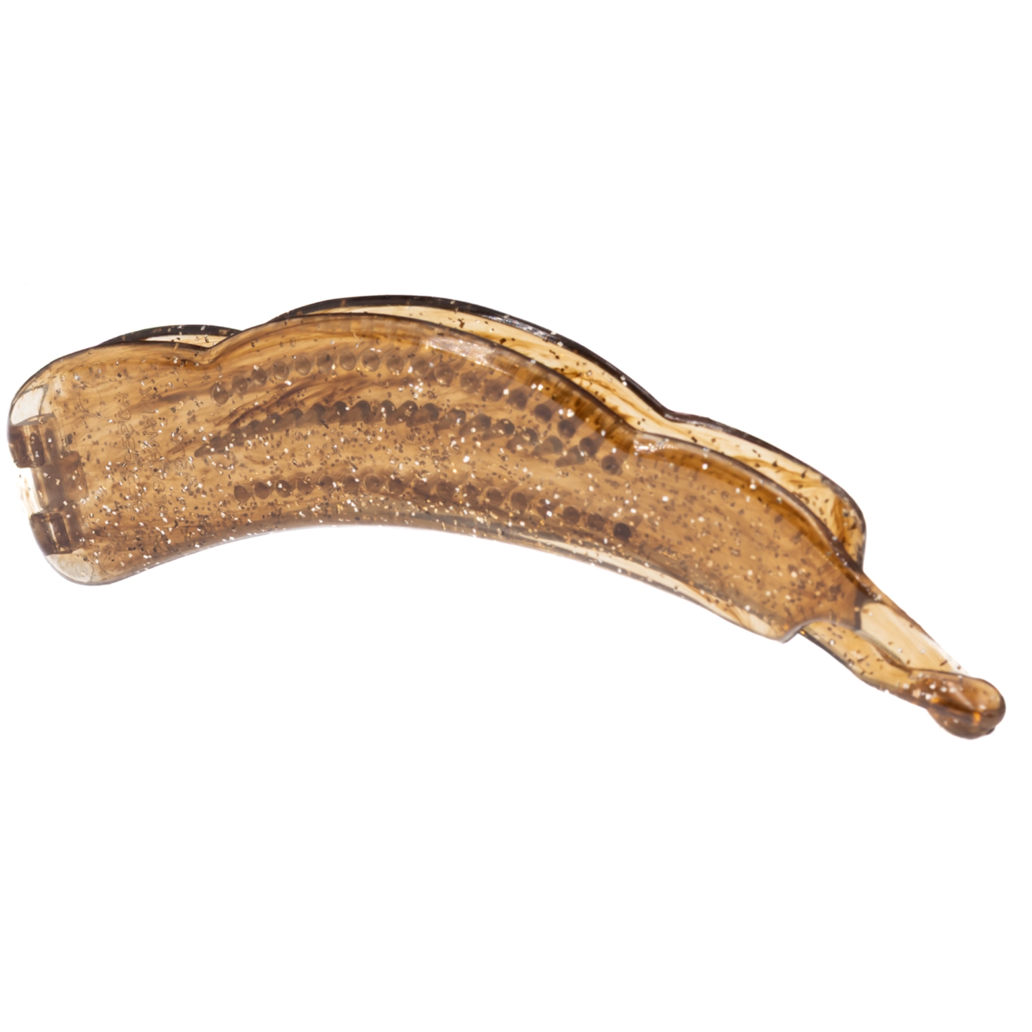 13cm Bananaclip in caramel glitter Large