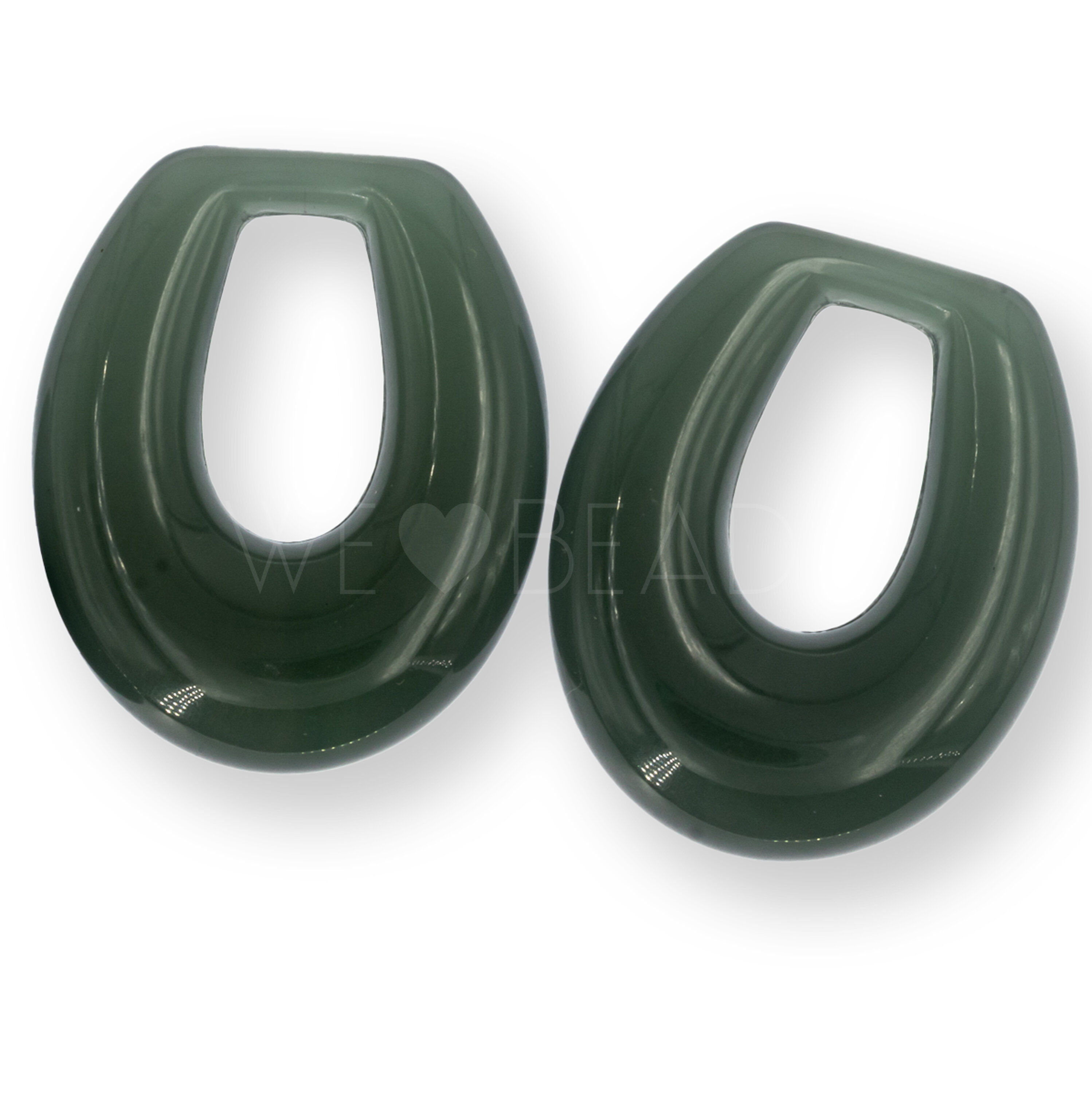 35x26 Anhänger Elypse in kale grün