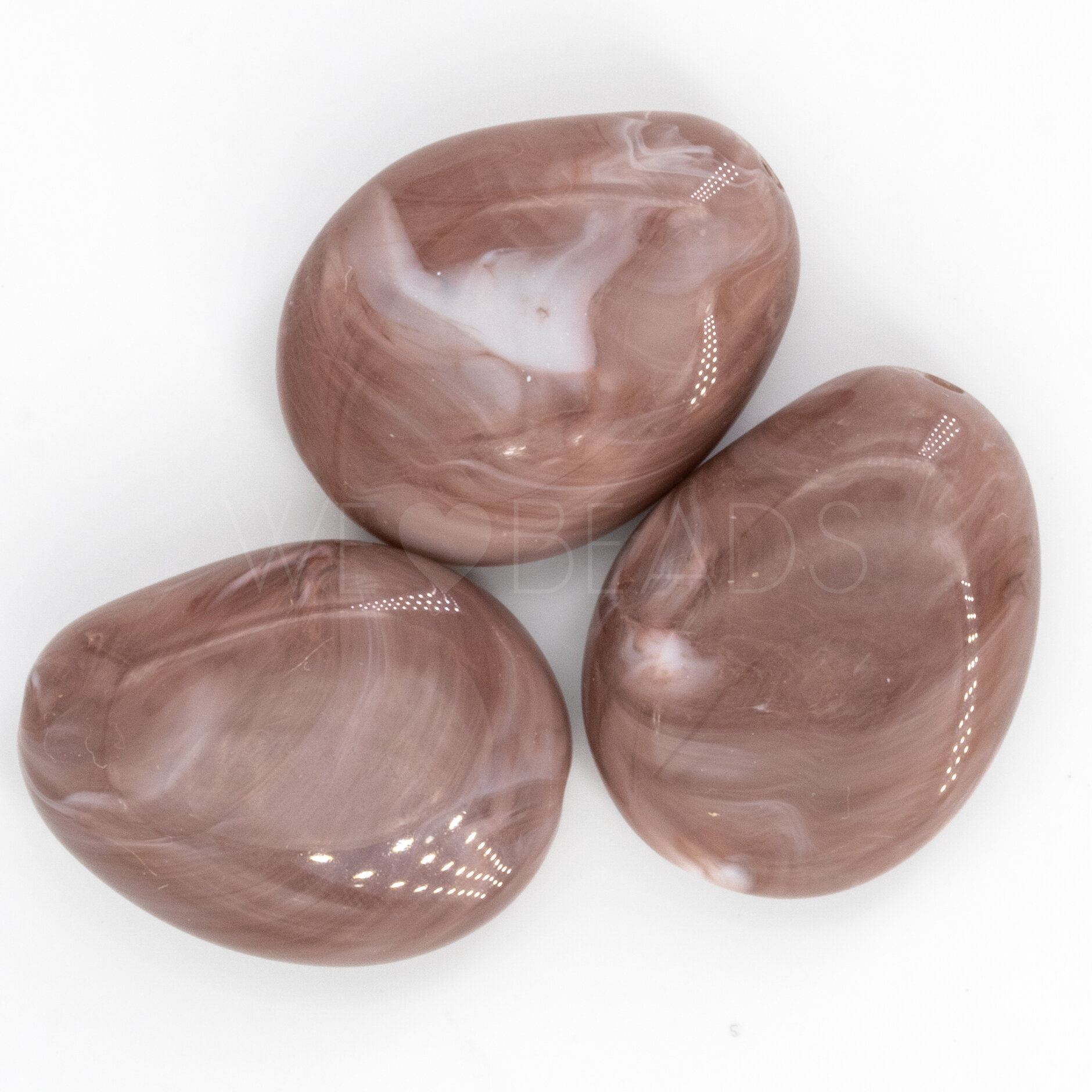 22x17 Perle Barock in nebel lila