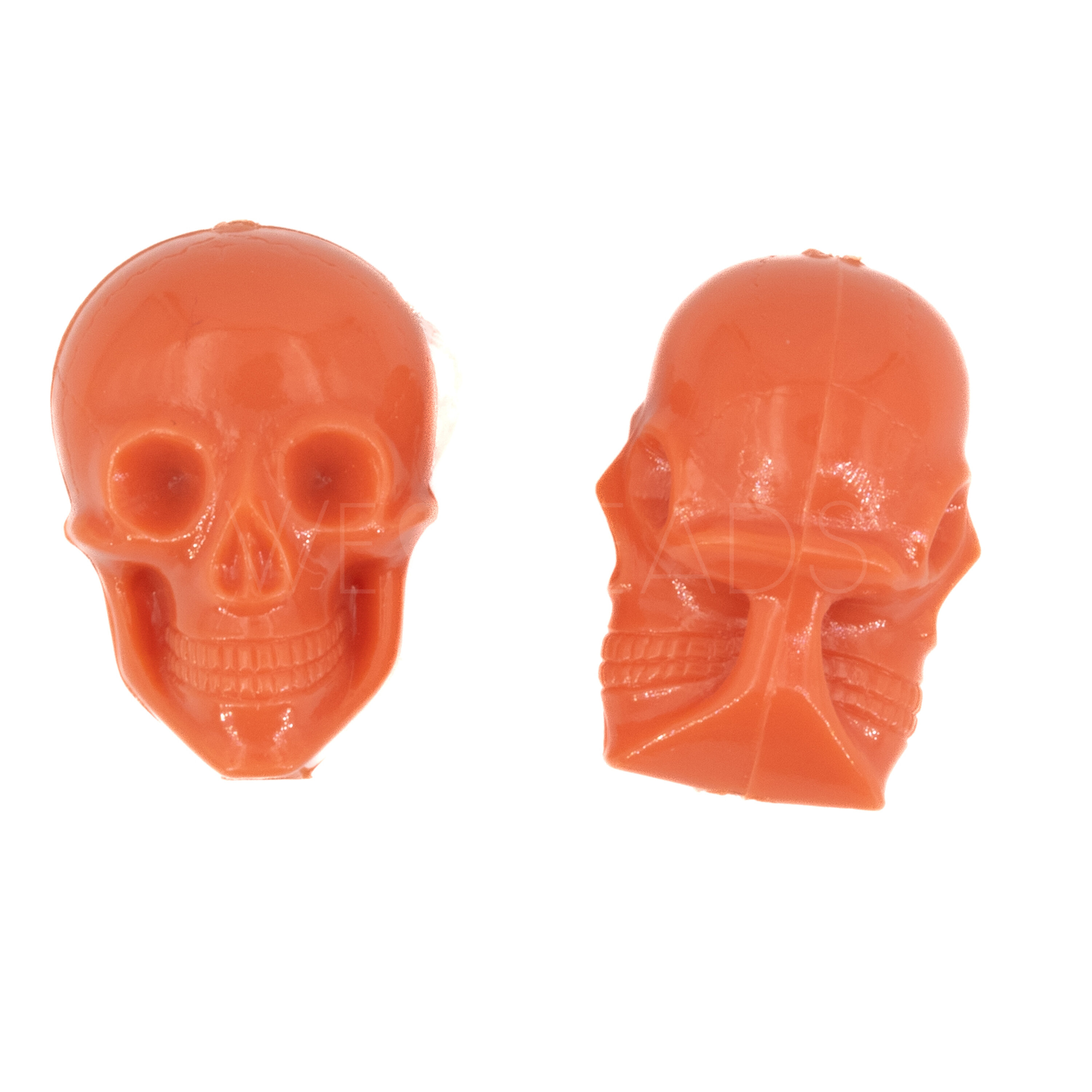 20x14 Totenkopf Perle in korall