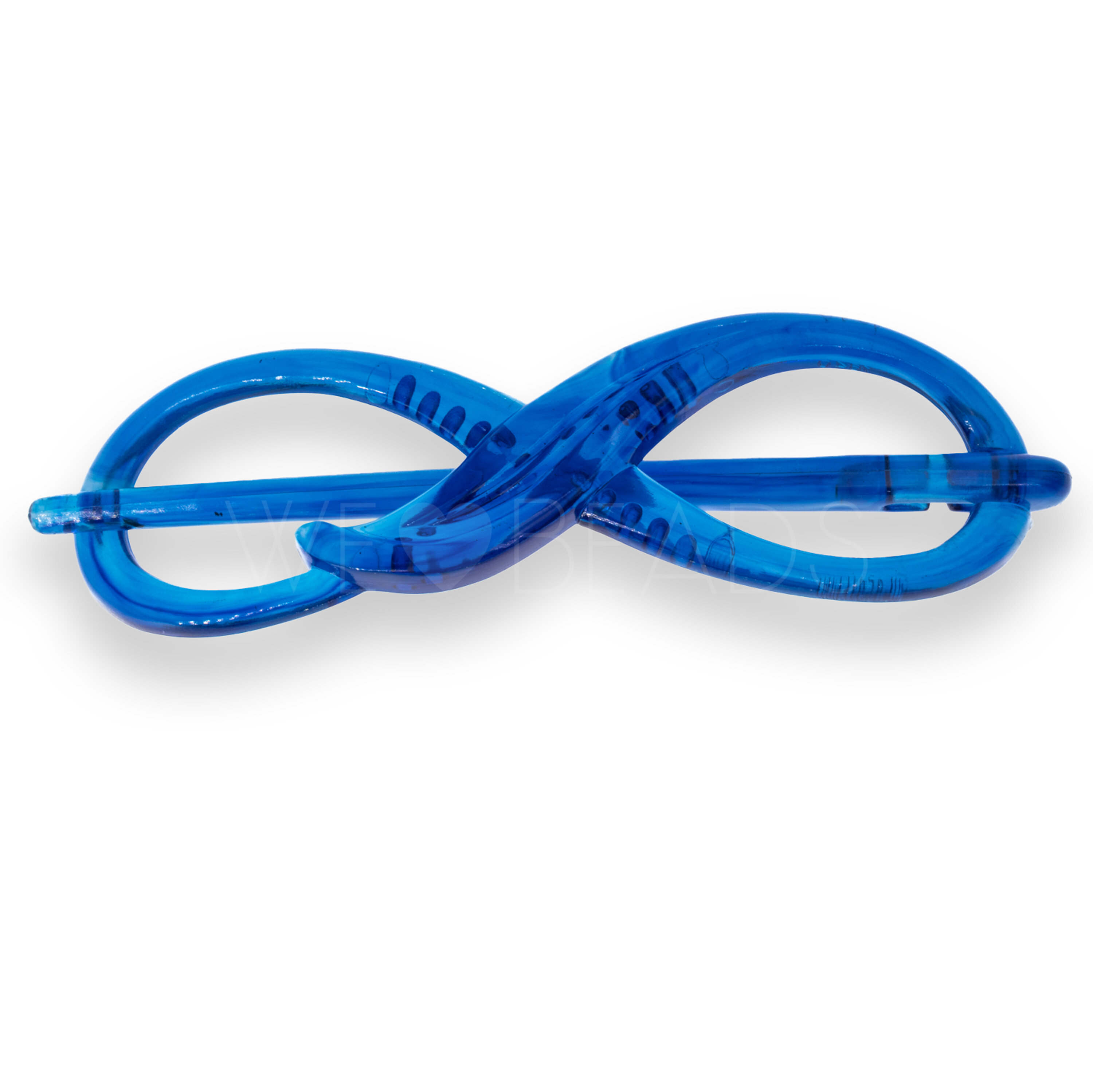 Libellenspange in Ozean blau Marmor, medium