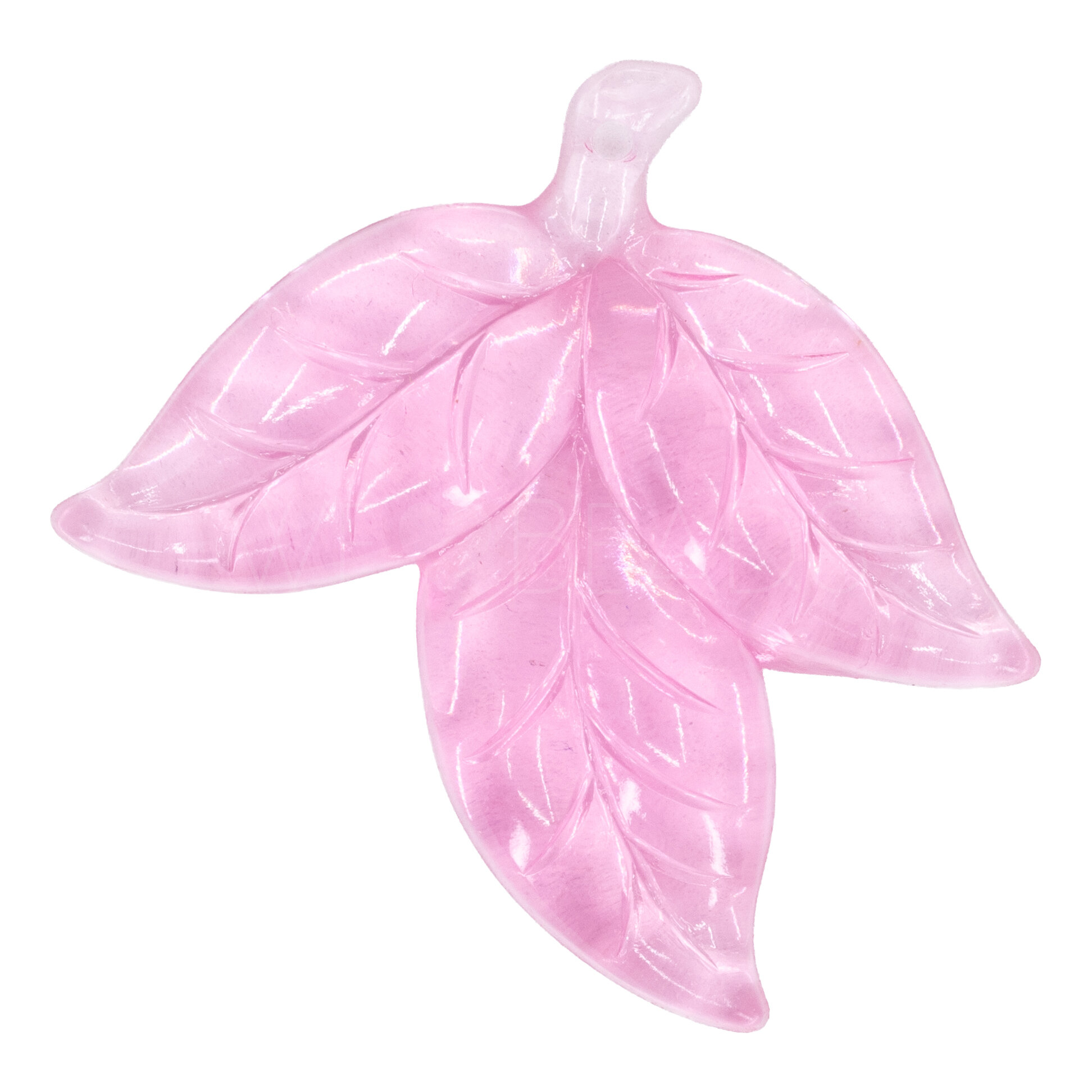 50mm Blatt Anhänger in rosa