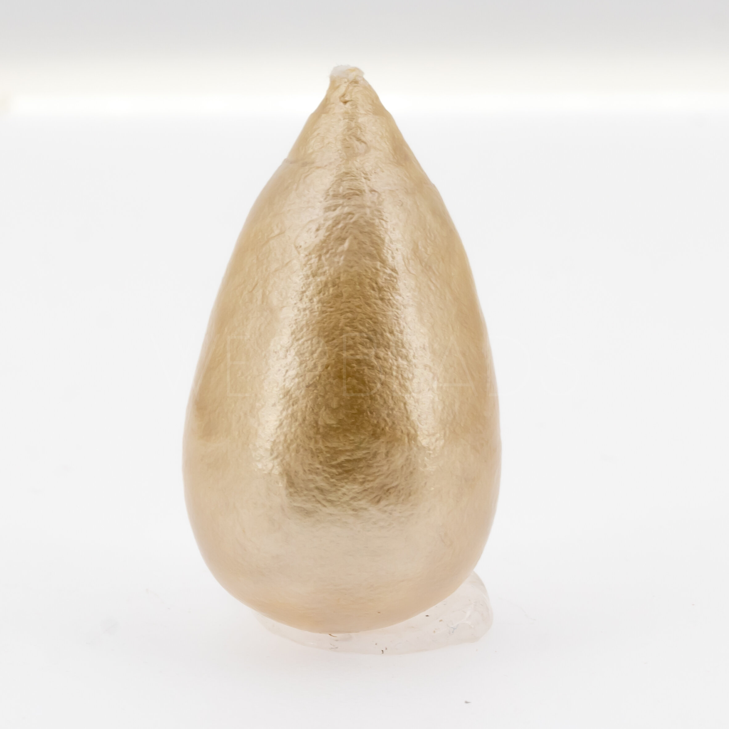 40x23 Paper-Mache Bead Tropfen in beige