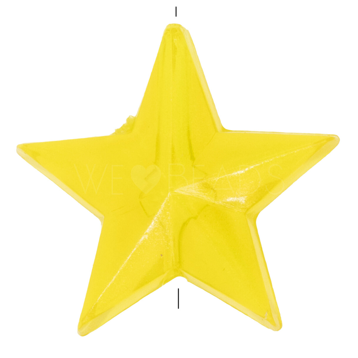 14mm Star Beads in Dandelion