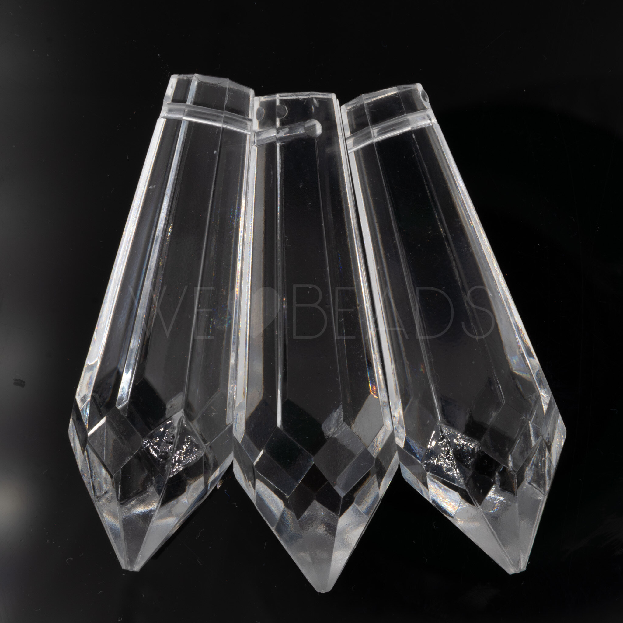 63x21 Tropfen Anhänger in Kristall