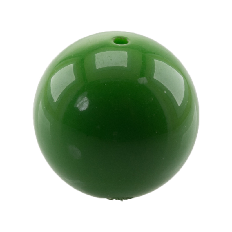 25mm Roundbead in green Opaque