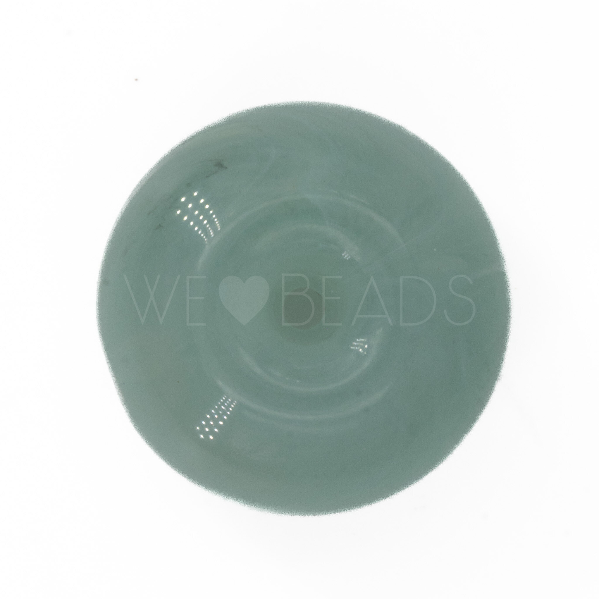 18mm Donut Beads in light mint green