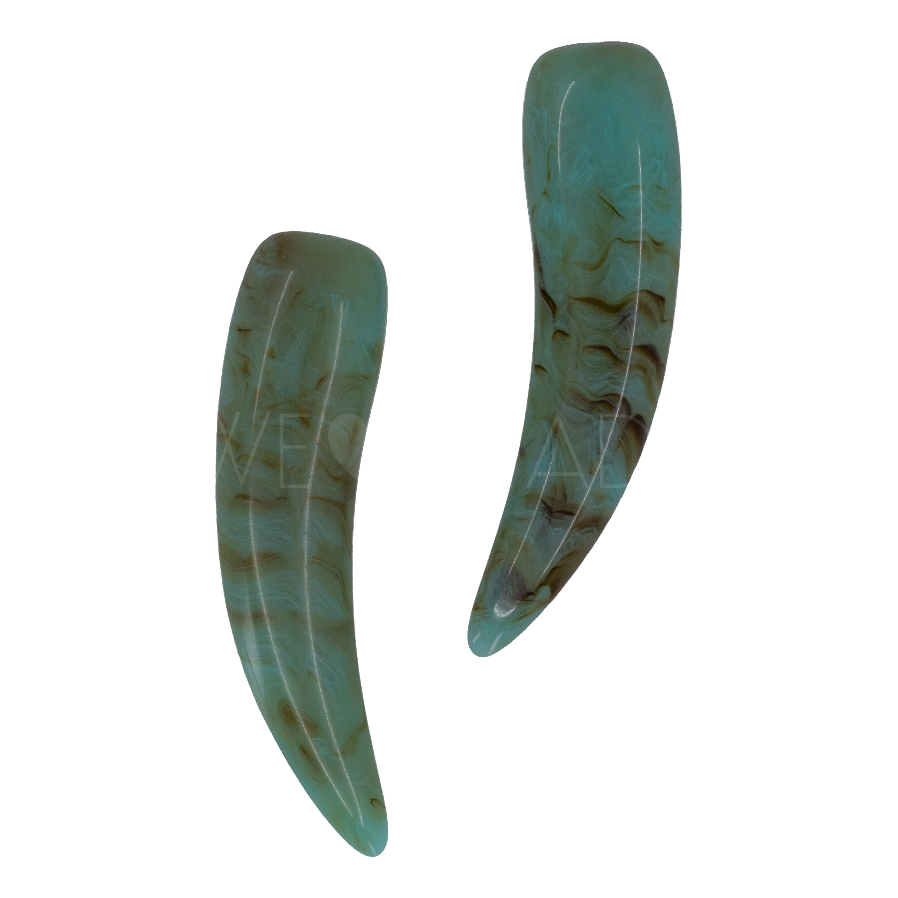40mm Zahn Charm in turquoise