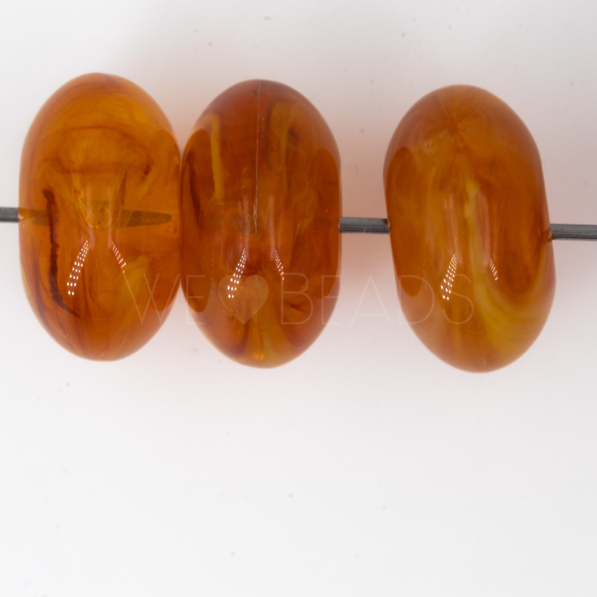 18mm Donut Beads in brown