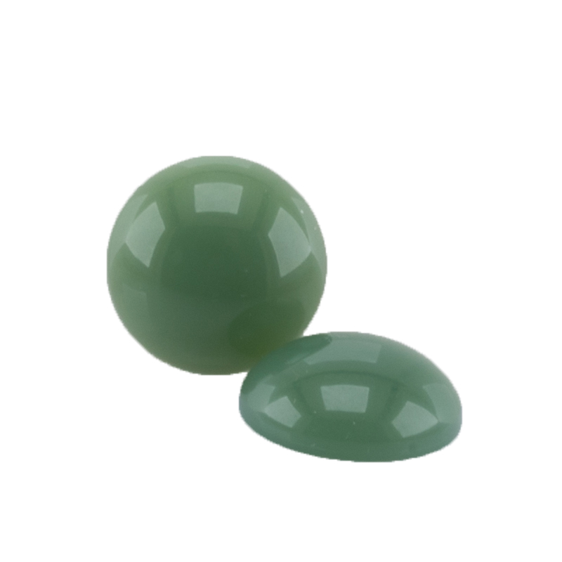 12mm Cabochon Rund in grün 