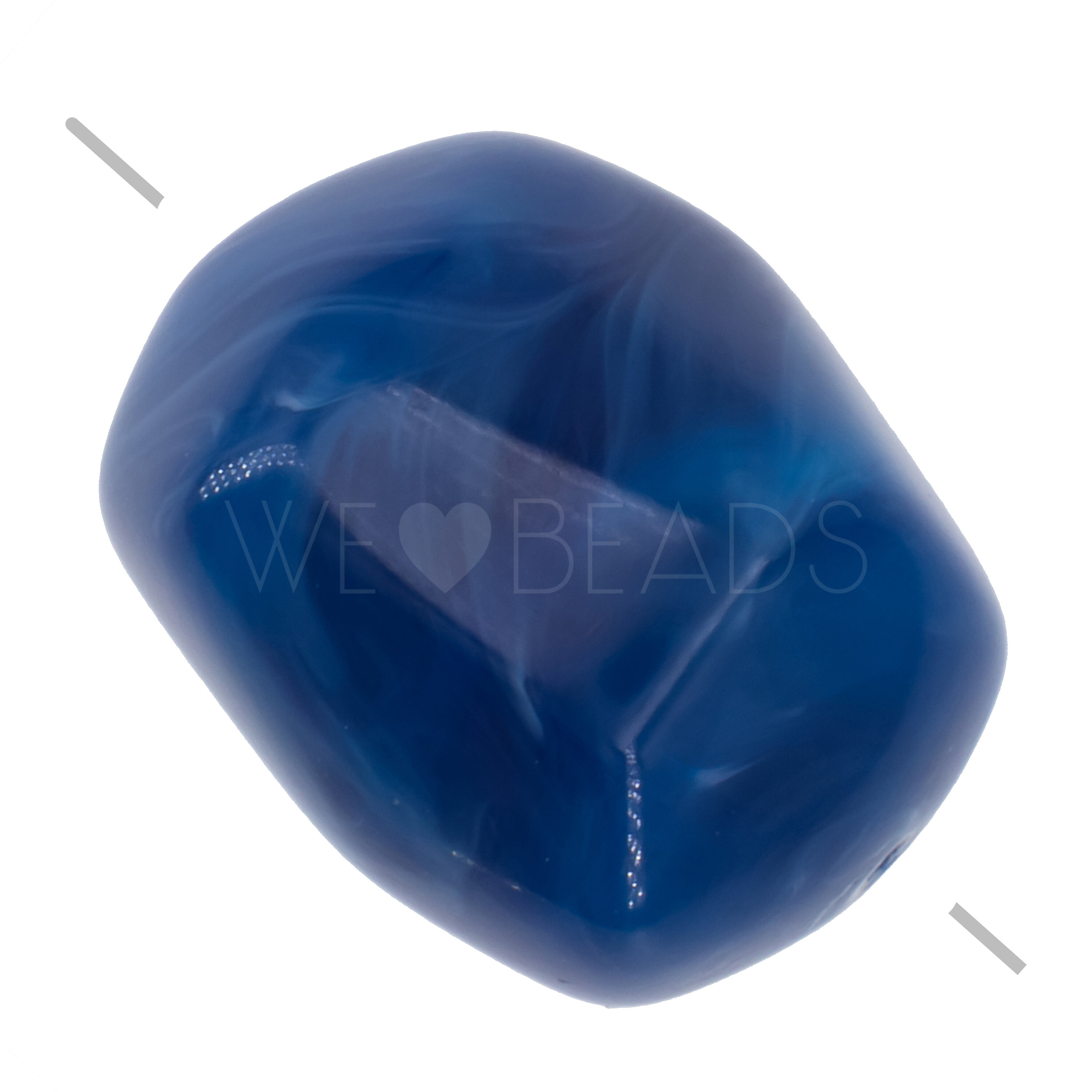 23x18 baroque Beads in blue