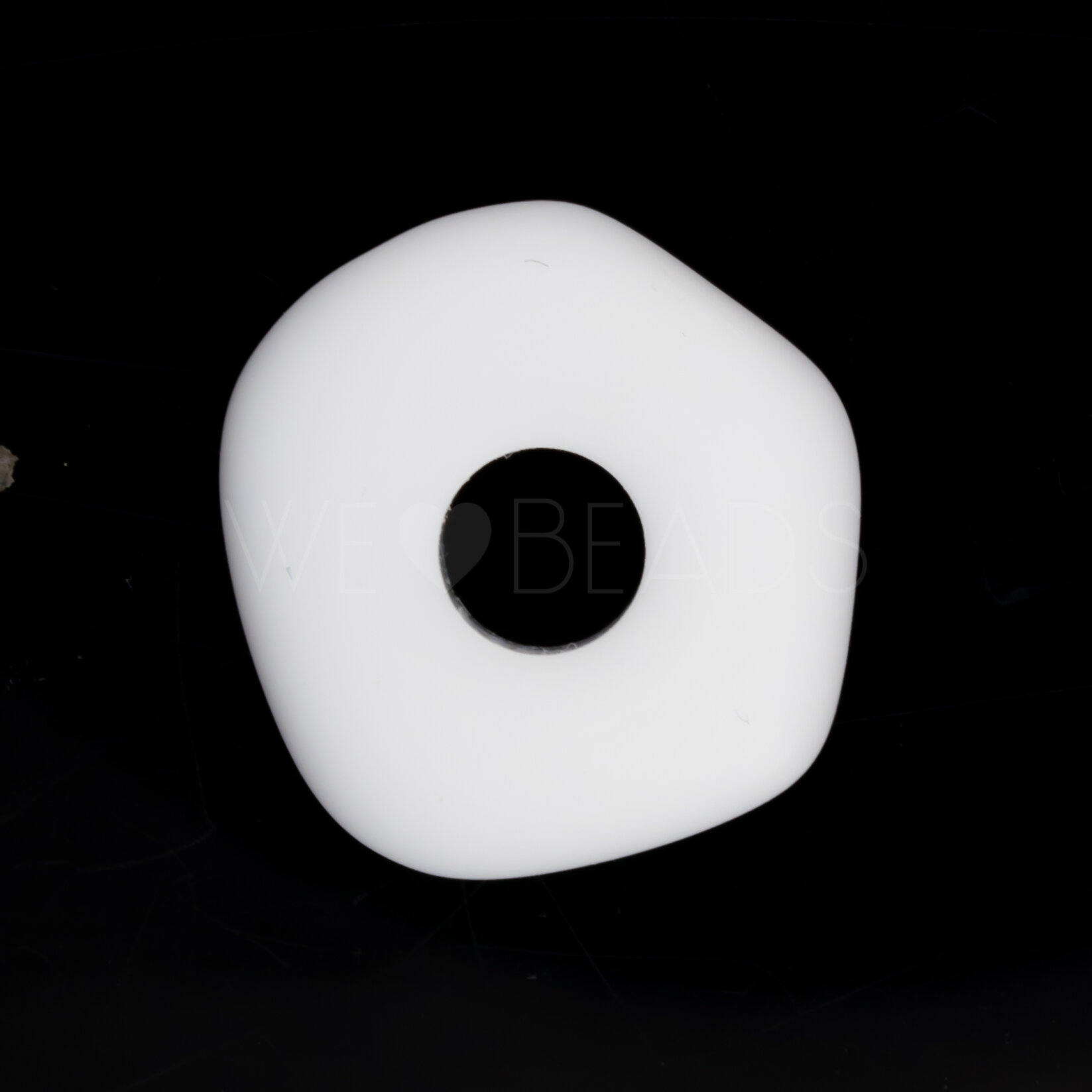 20mm Donut Beads in white