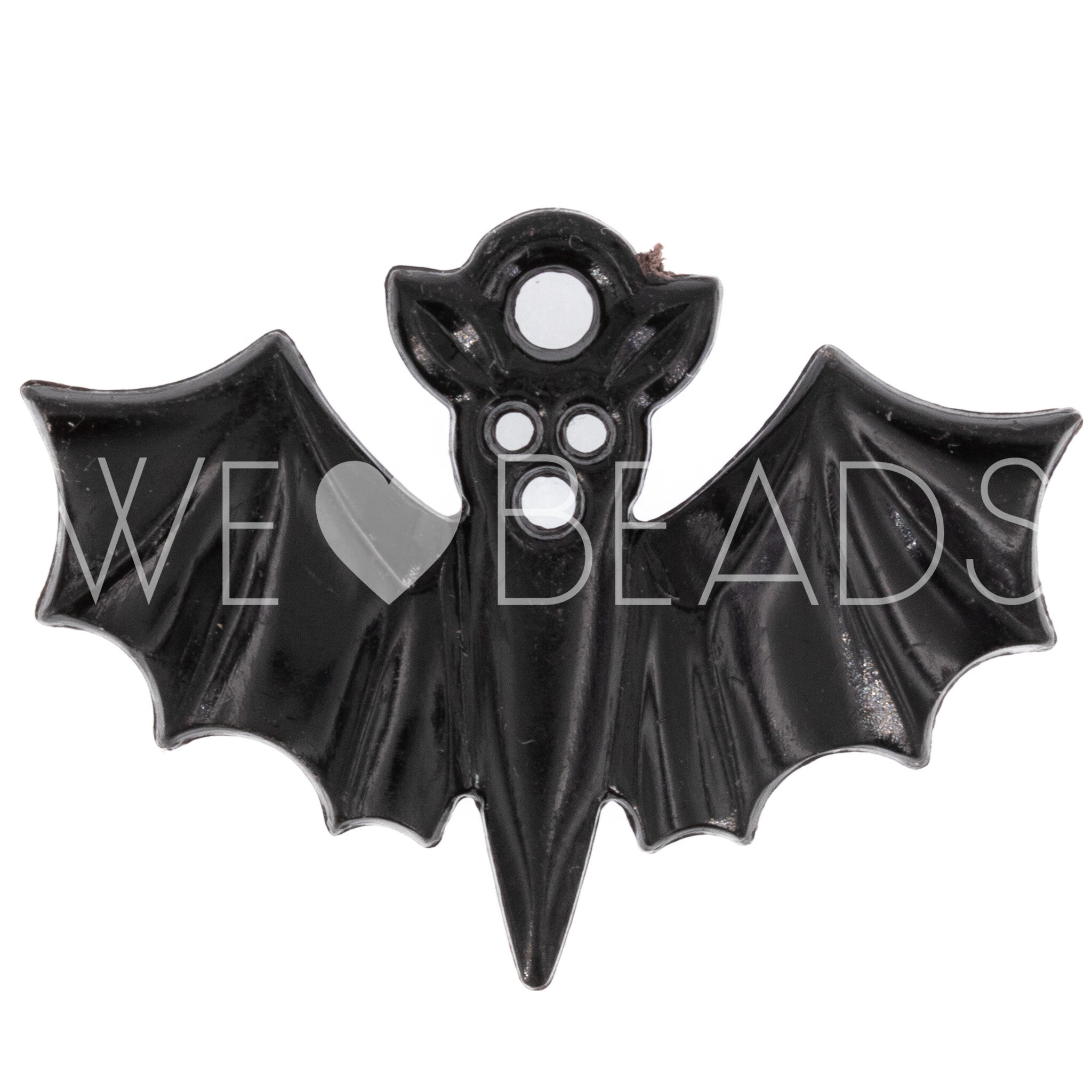 36x27 Fledermaus Anhänger in schwarz Satt
