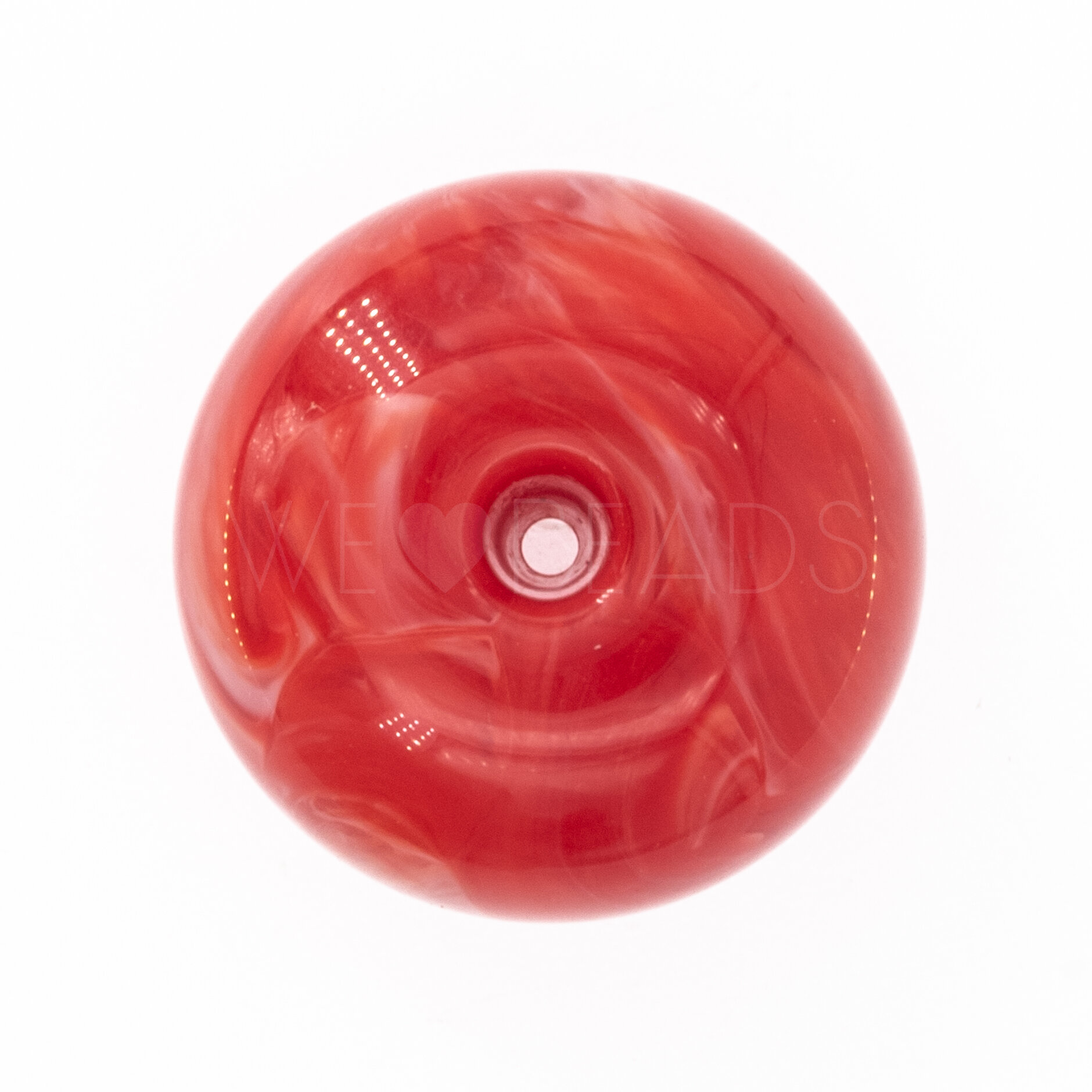 26mm Donut Beads in carmine red